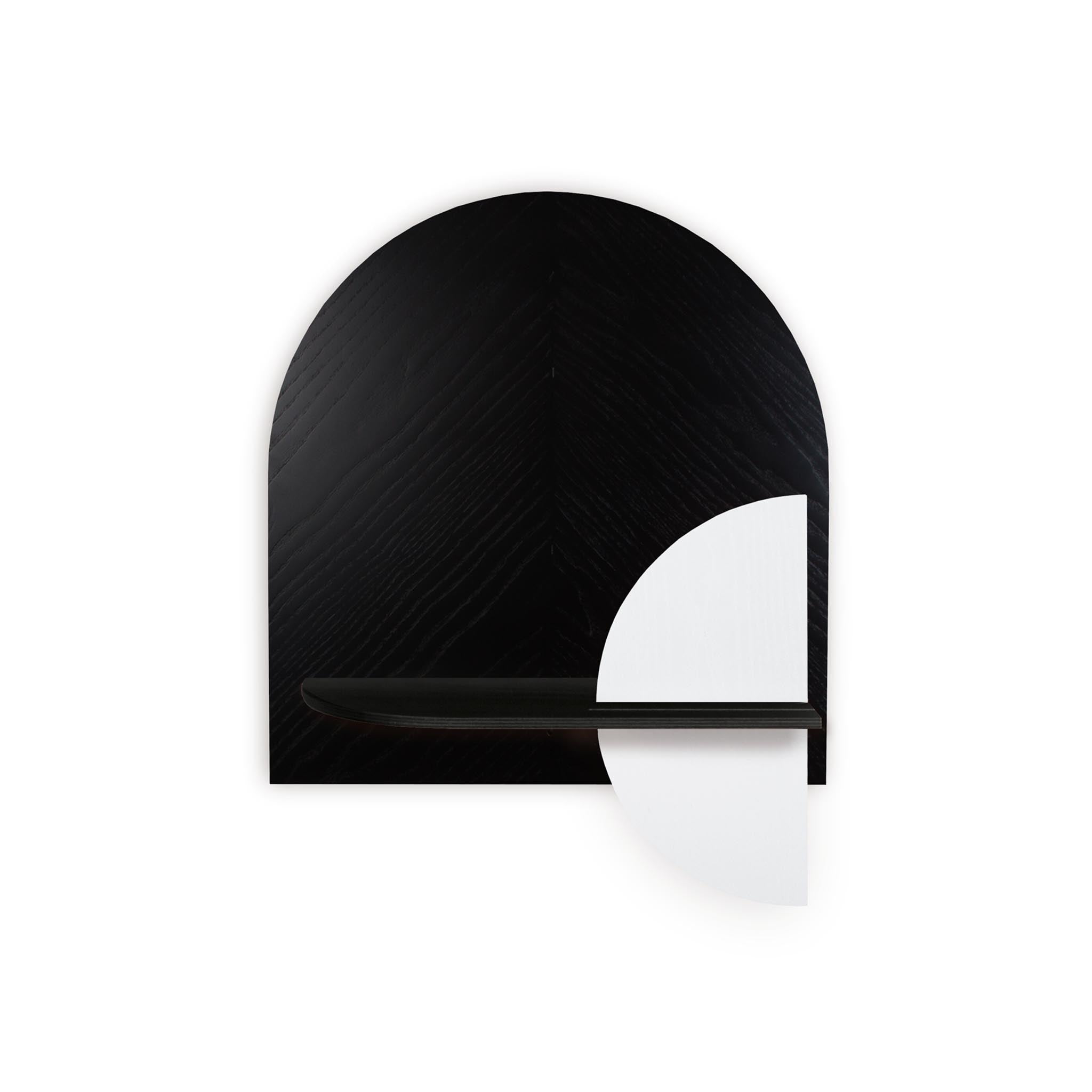 Étagère murale Alba DUO · Motif chevrons noir