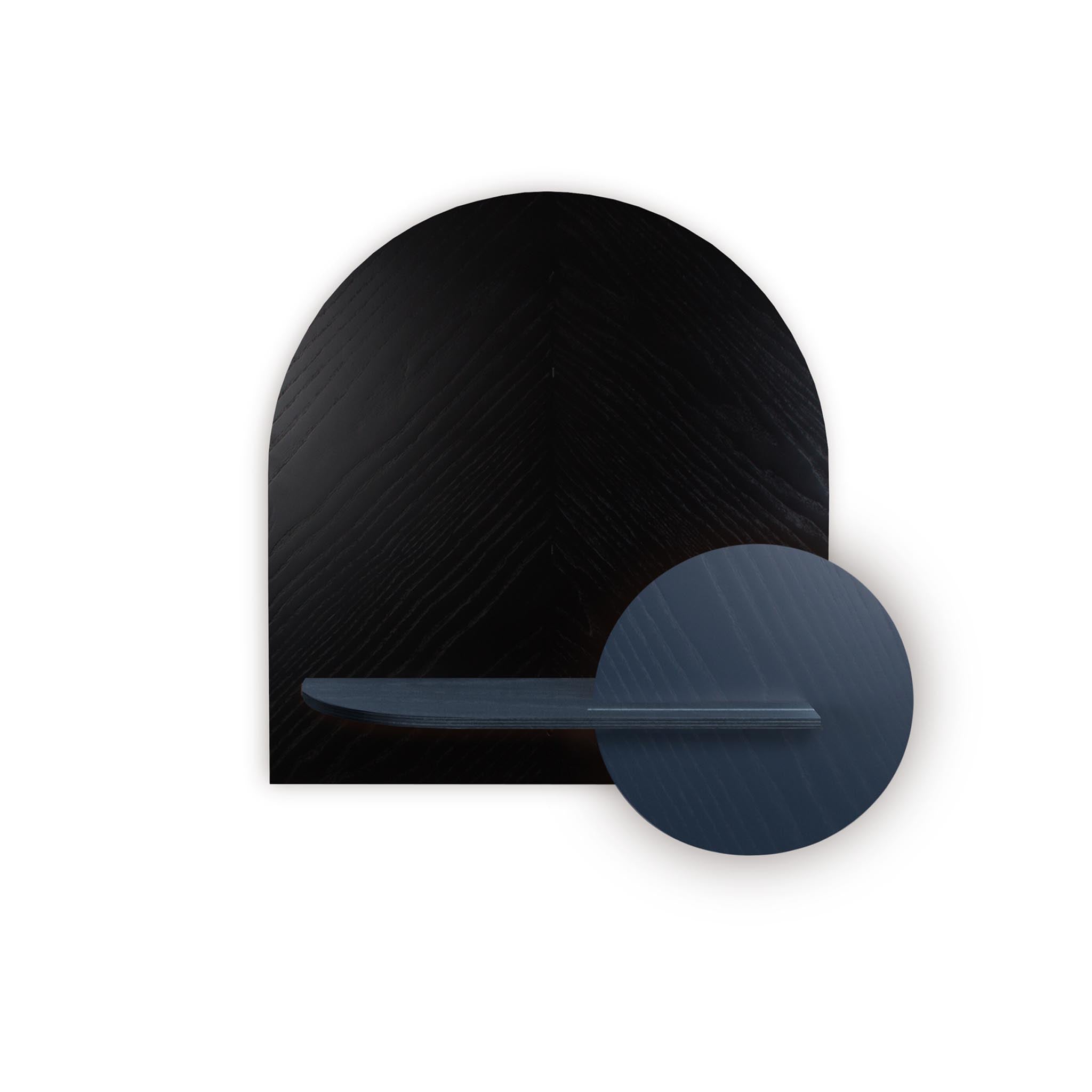 Étagère murale Alba DUO · Motif chevrons noir