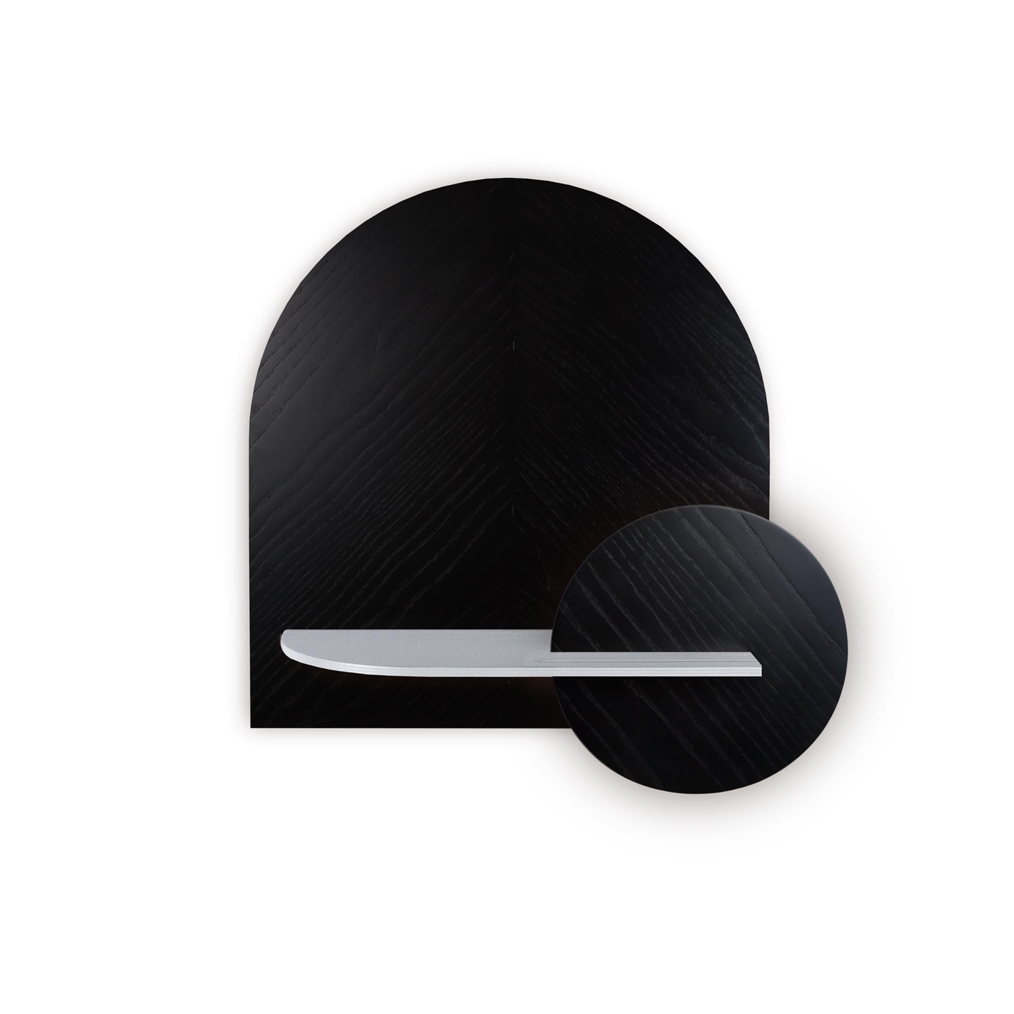 Étagère murale Alba DUO · Motif chevrons noir