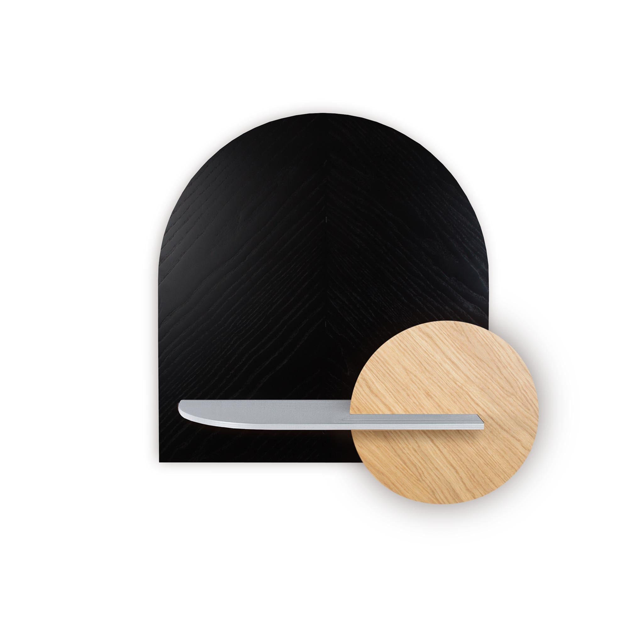 Étagère murale Alba DUO · Motif chevrons noir