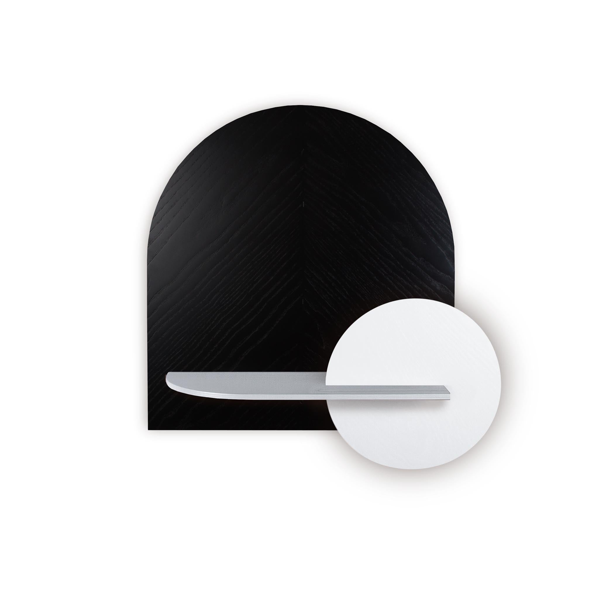 Étagère murale Alba DUO · Motif chevrons noir