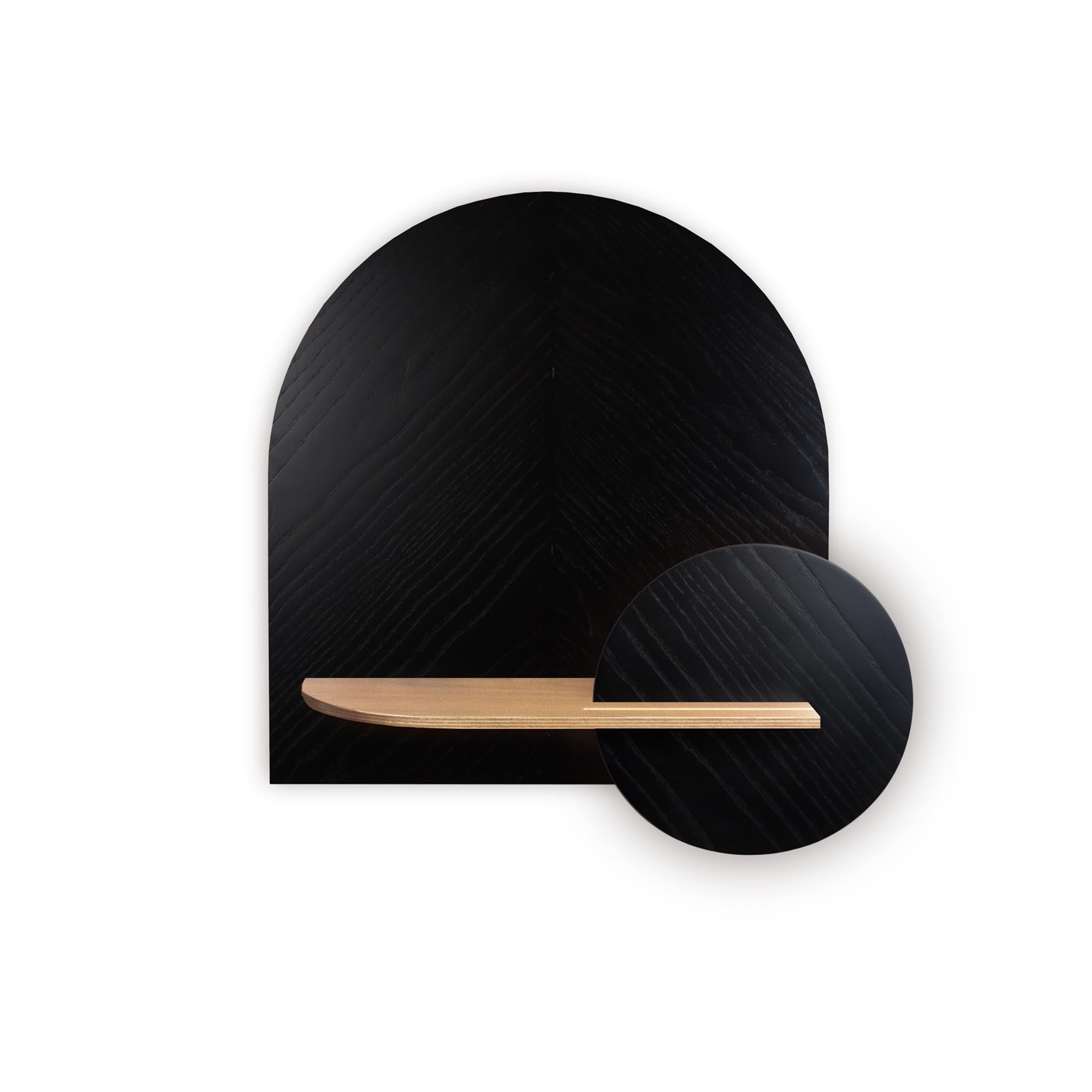 Étagère murale Alba DUO · Motif chevrons noir