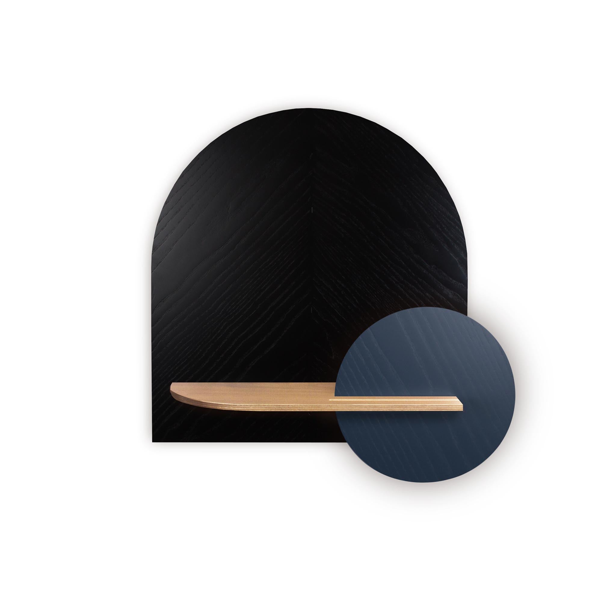 Étagère murale Alba DUO · Motif chevrons noir