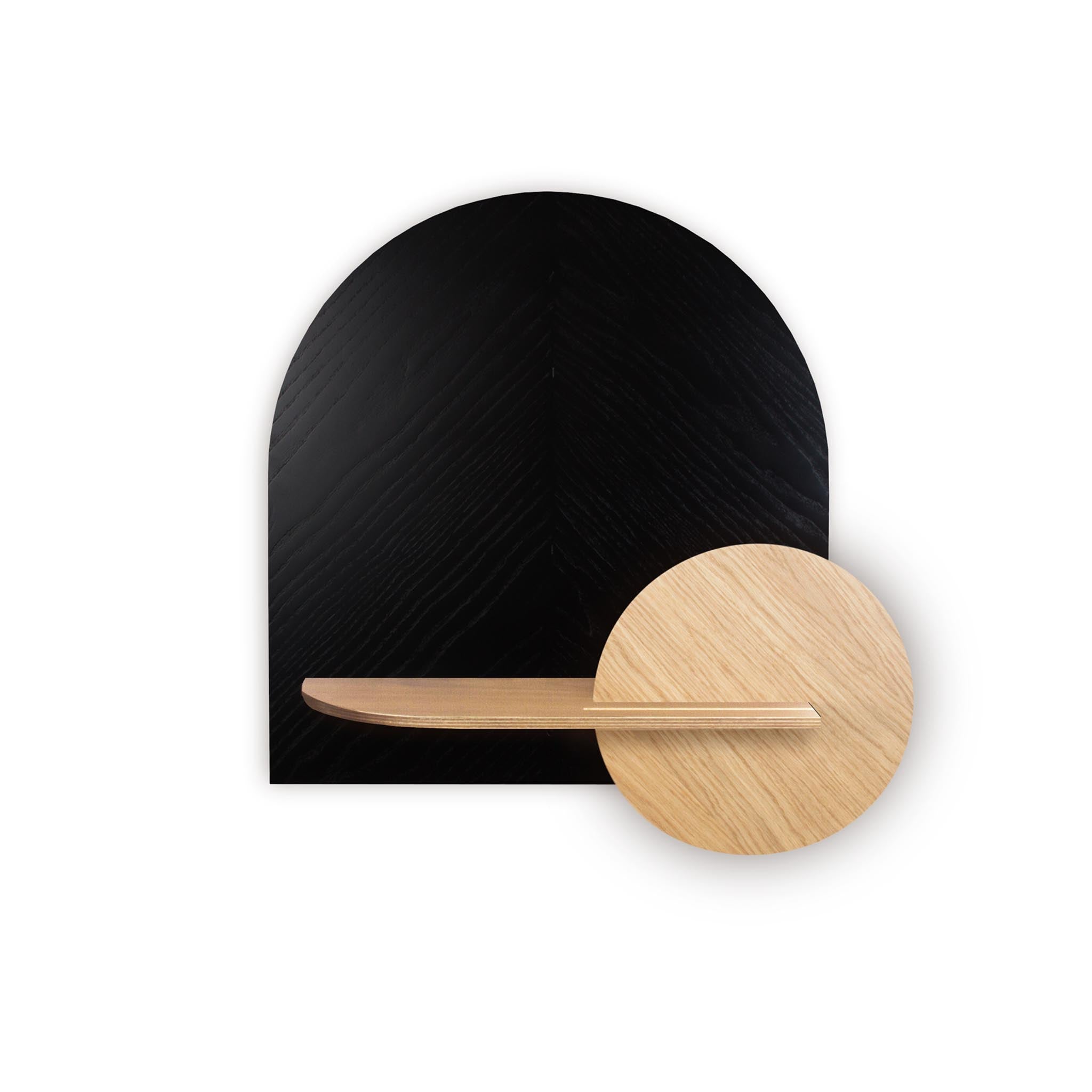 Étagère murale Alba DUO · Motif chevrons noir