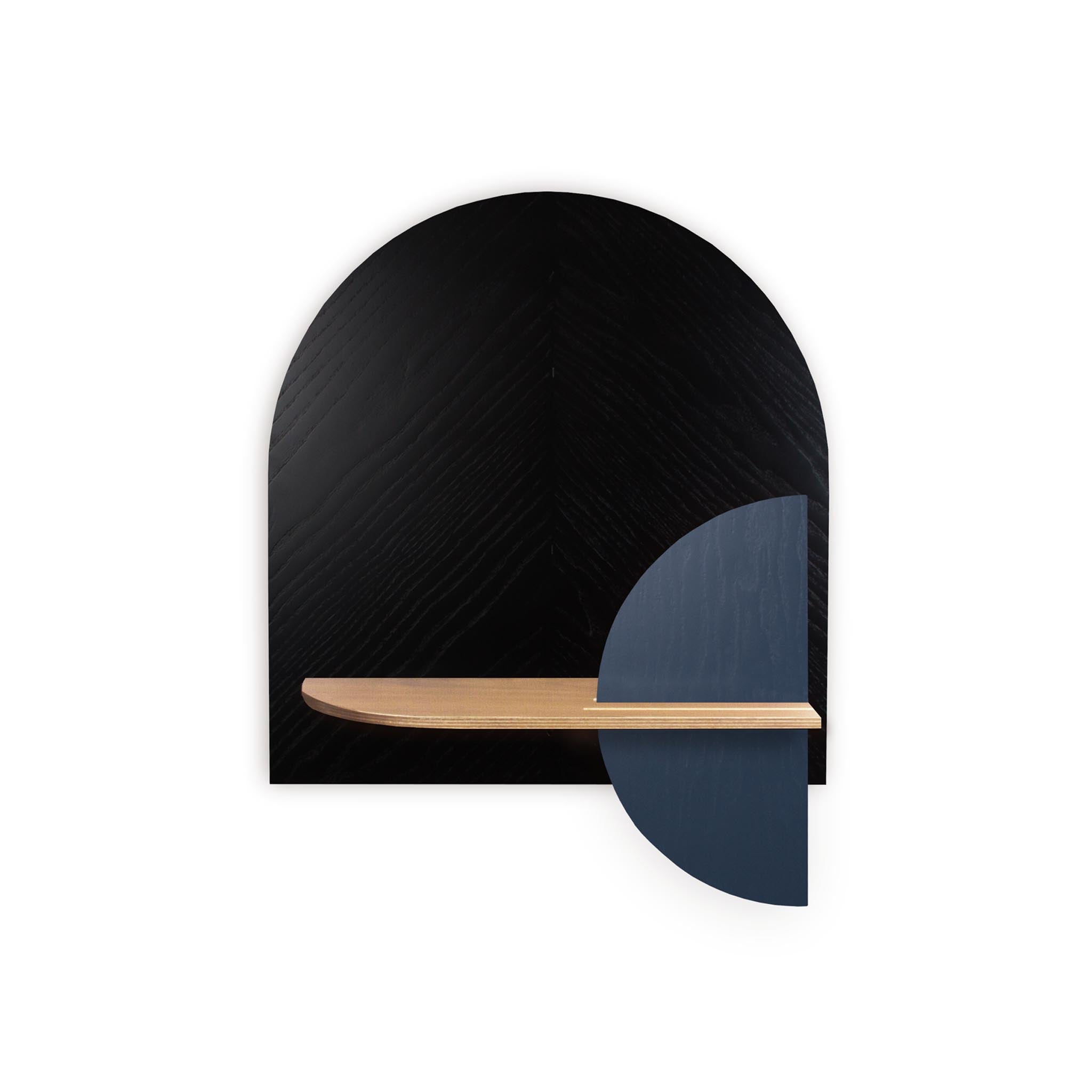 Étagère murale Alba DUO · Motif chevrons noir