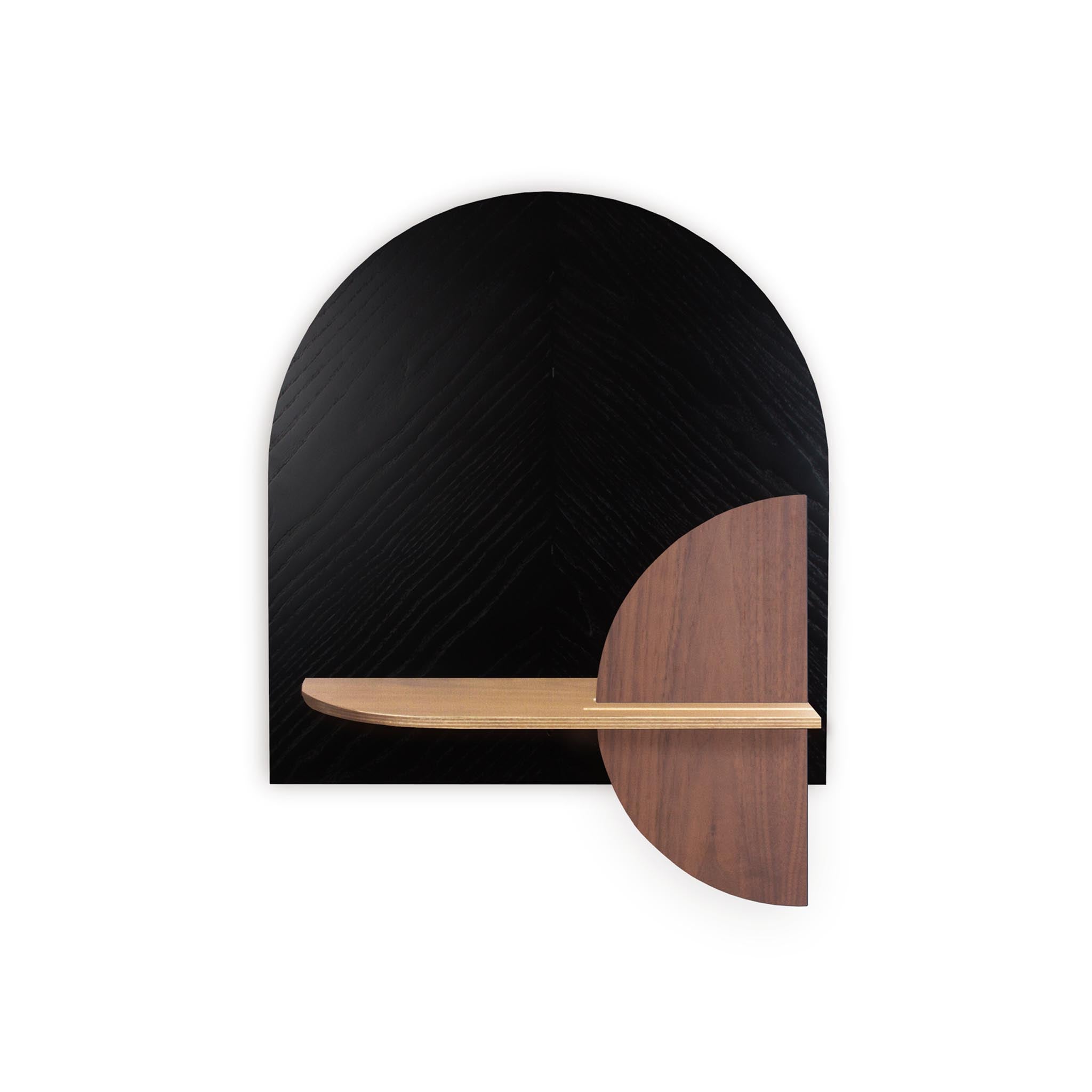 Étagère murale Alba DUO · Motif chevrons noir