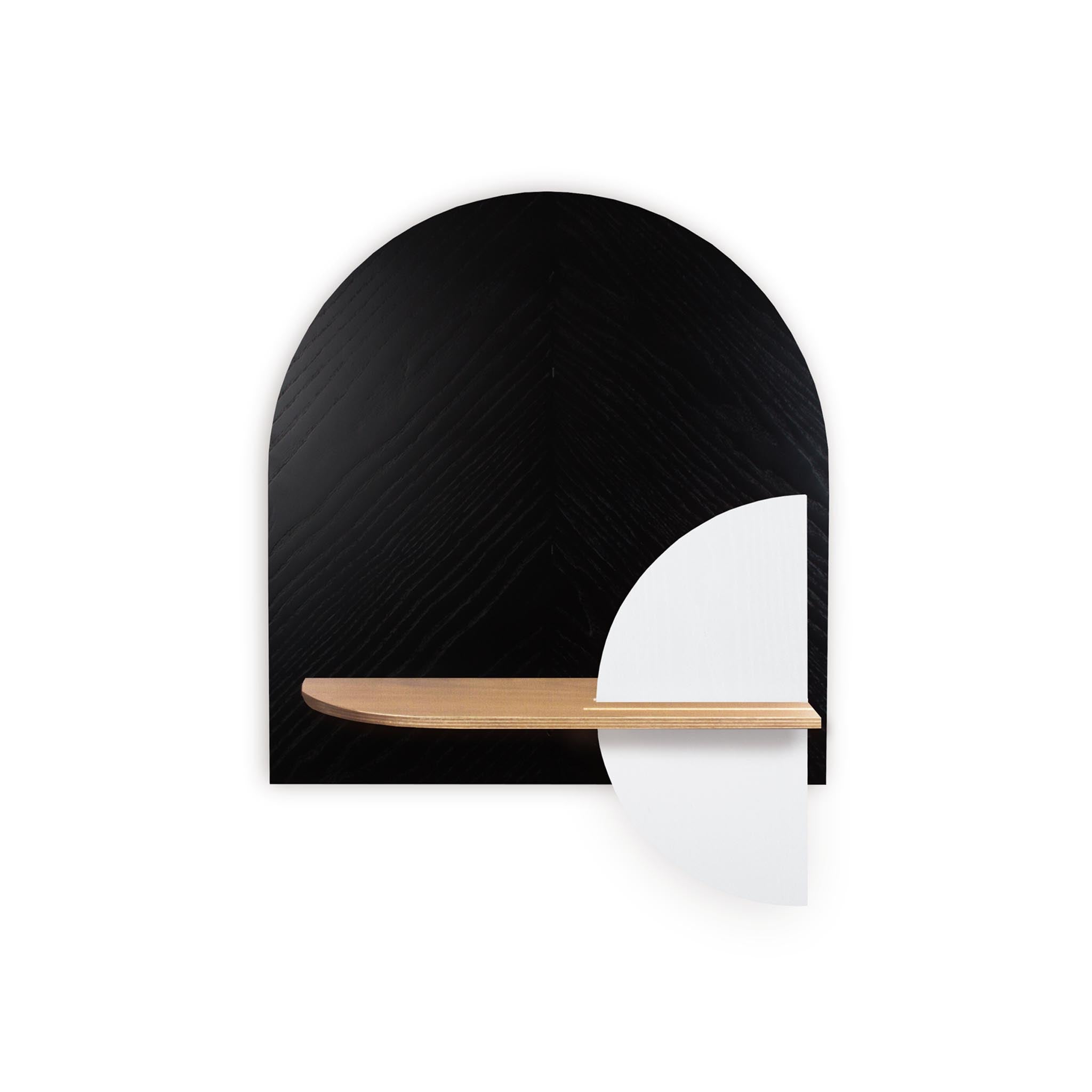 Étagère murale Alba DUO · Motif chevrons noir