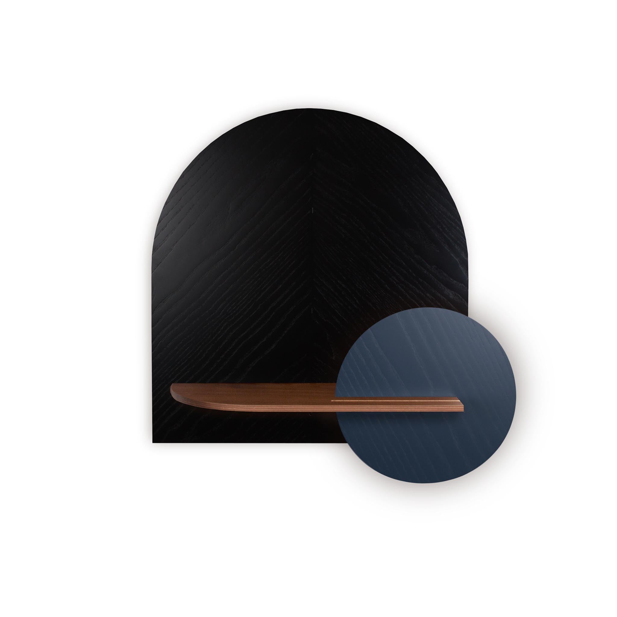 Étagère murale Alba DUO · Motif chevrons noir