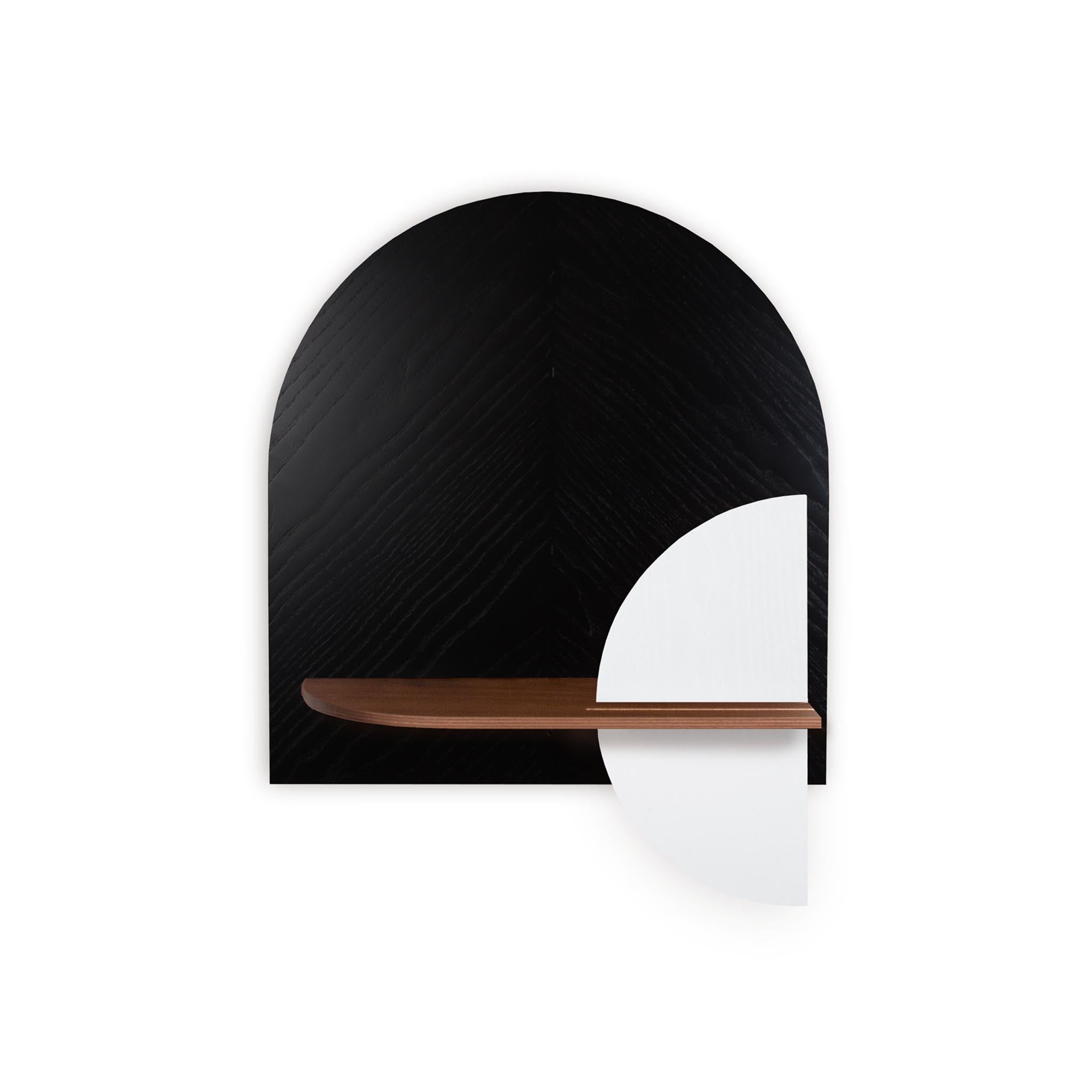 Étagère murale Alba DUO · Motif chevrons noir