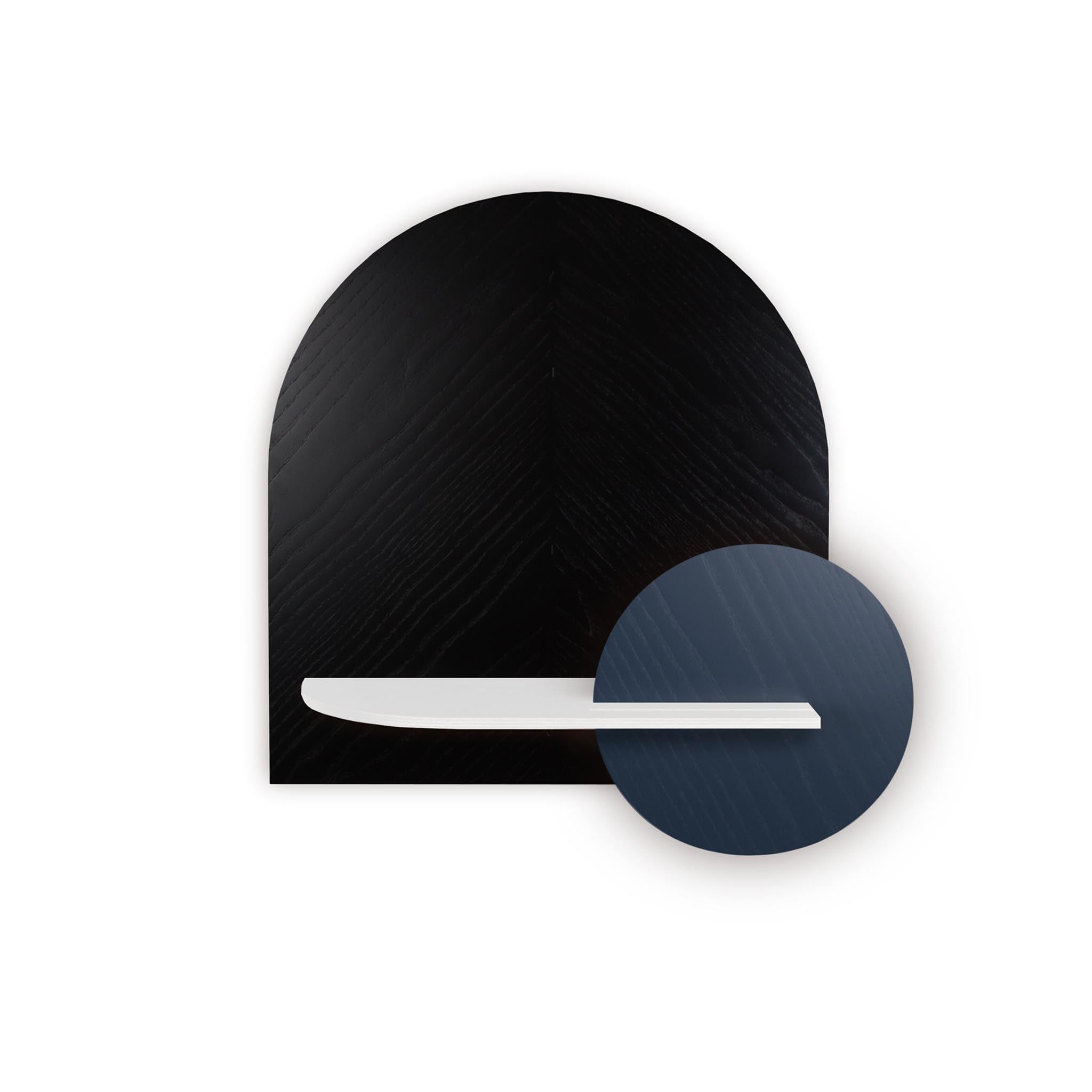 Étagère murale Alba DUO · Motif chevrons noir