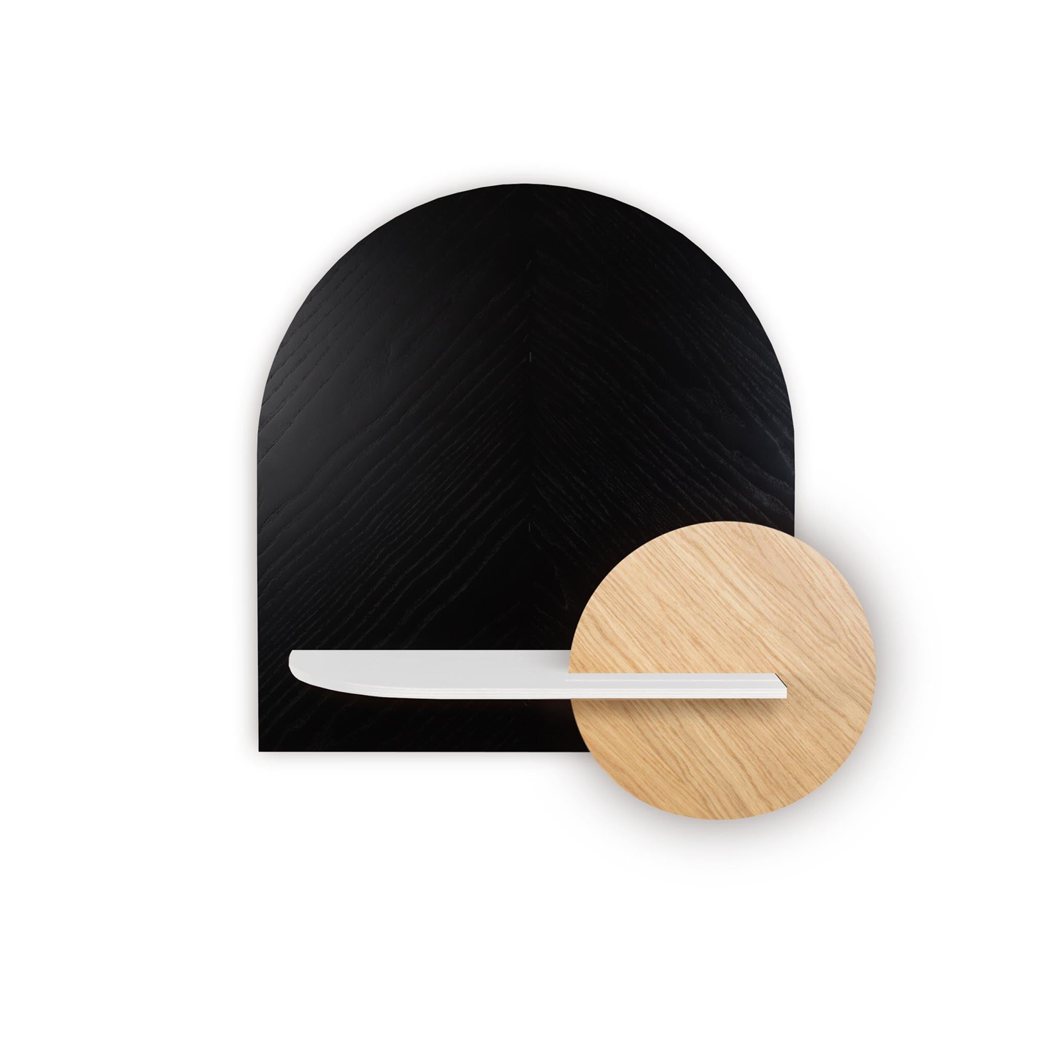 Étagère murale Alba DUO · Motif chevrons noir