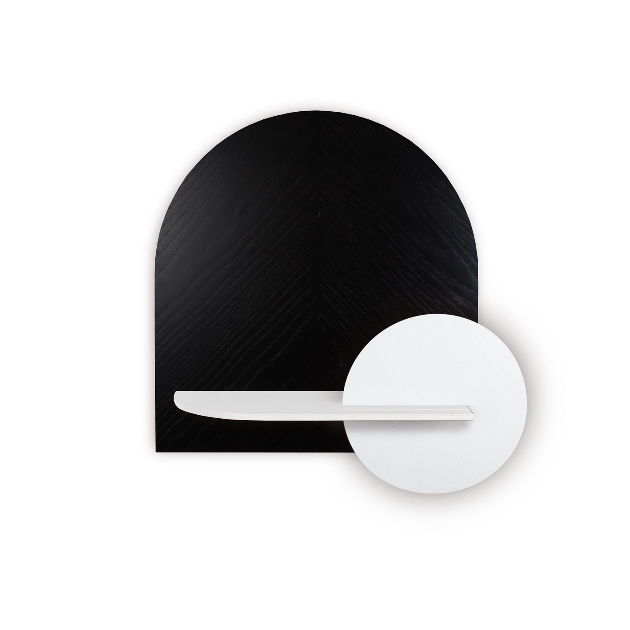 Étagère murale Alba DUO · Motif chevrons noir