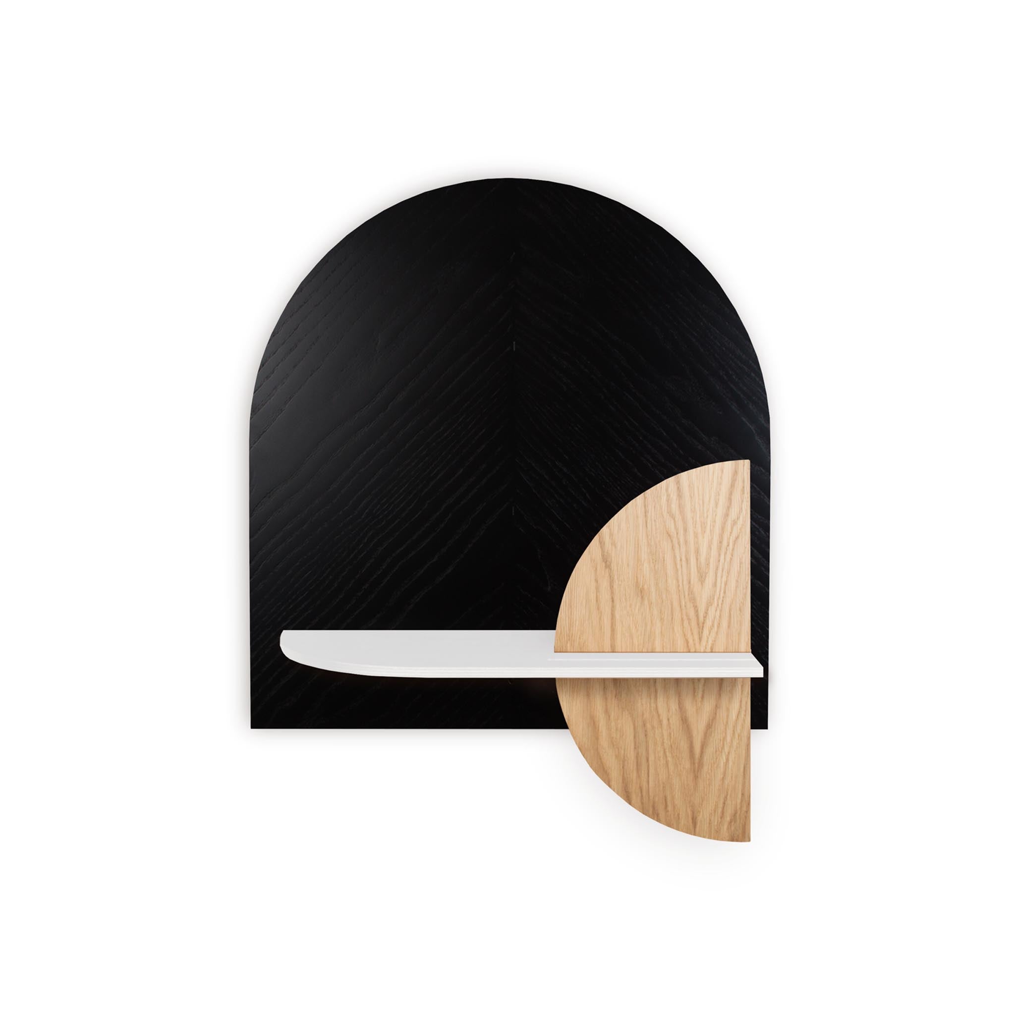 Étagère murale Alba DUO · Motif chevrons noir