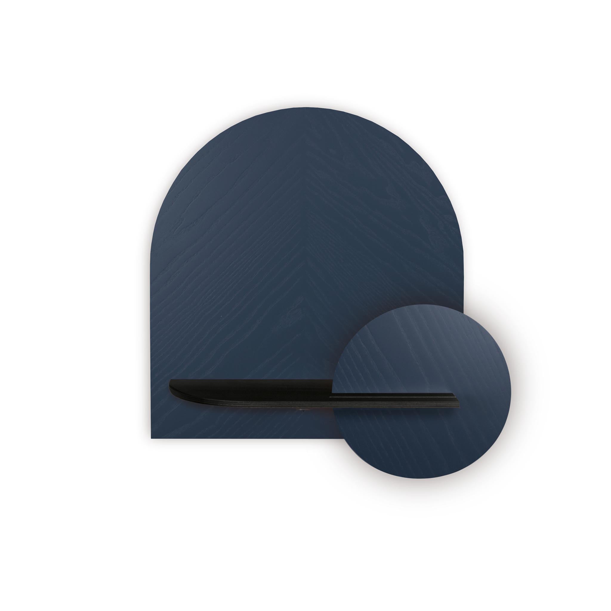 Étagère murale Alba DUO · Motif chevrons bleu