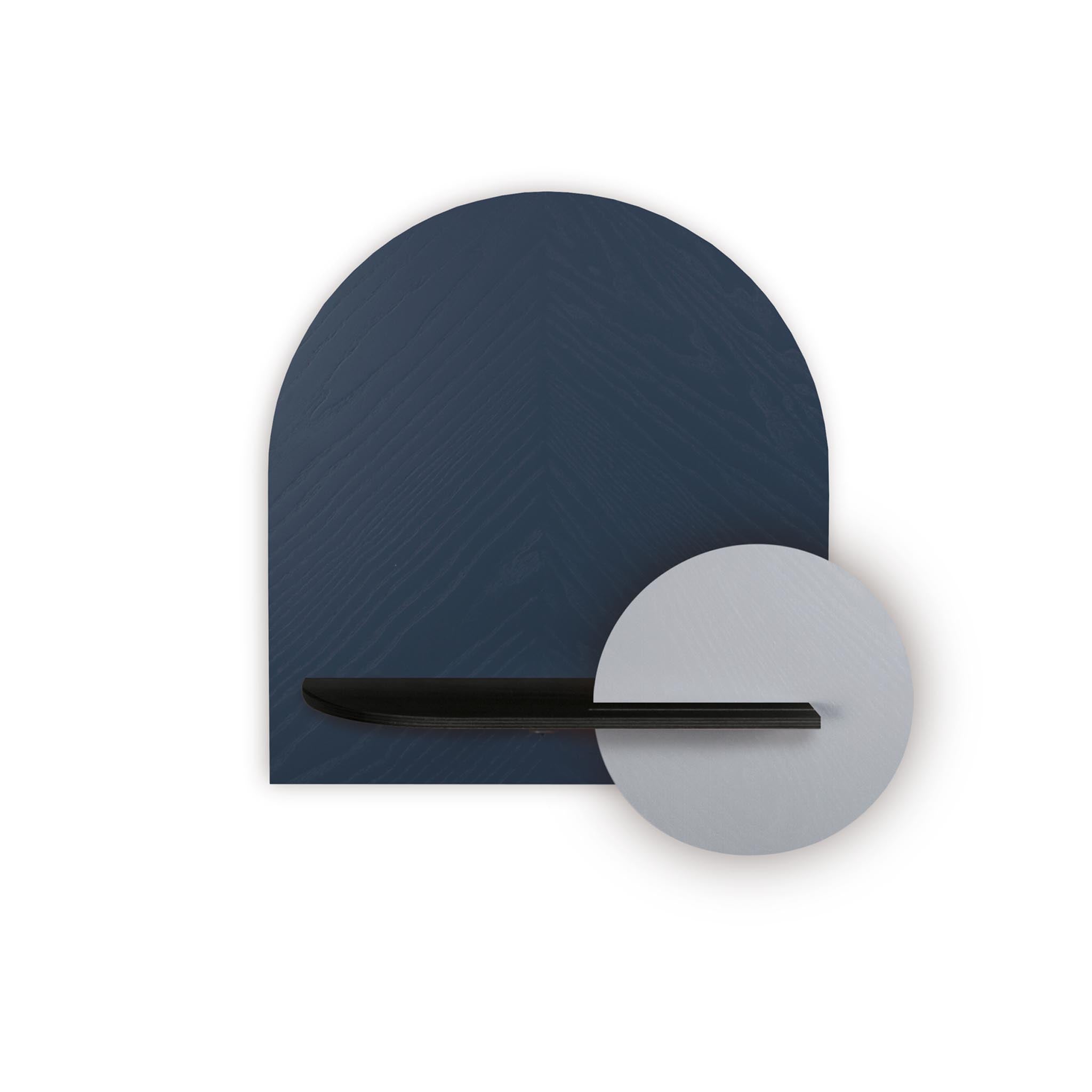 Étagère murale Alba DUO · Motif chevrons bleu