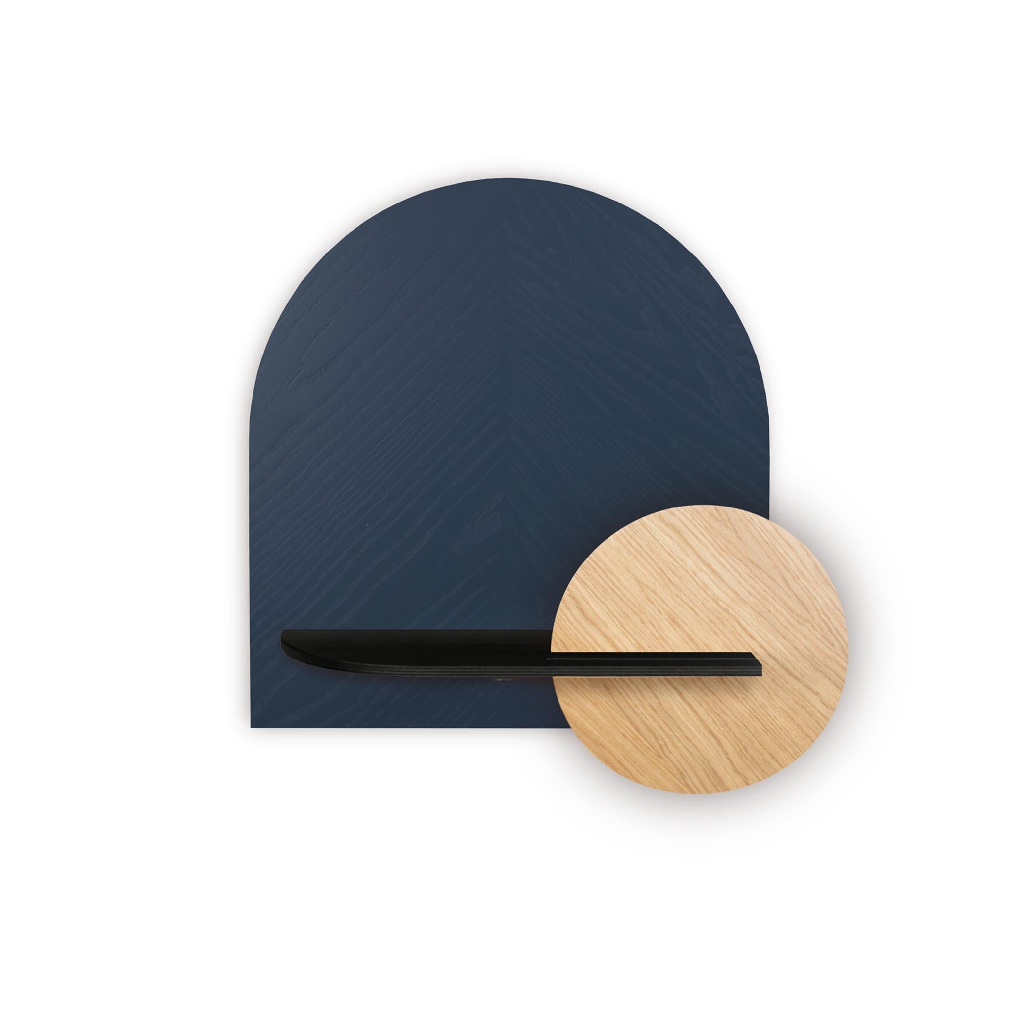 Étagère murale Alba DUO · Motif chevrons bleu