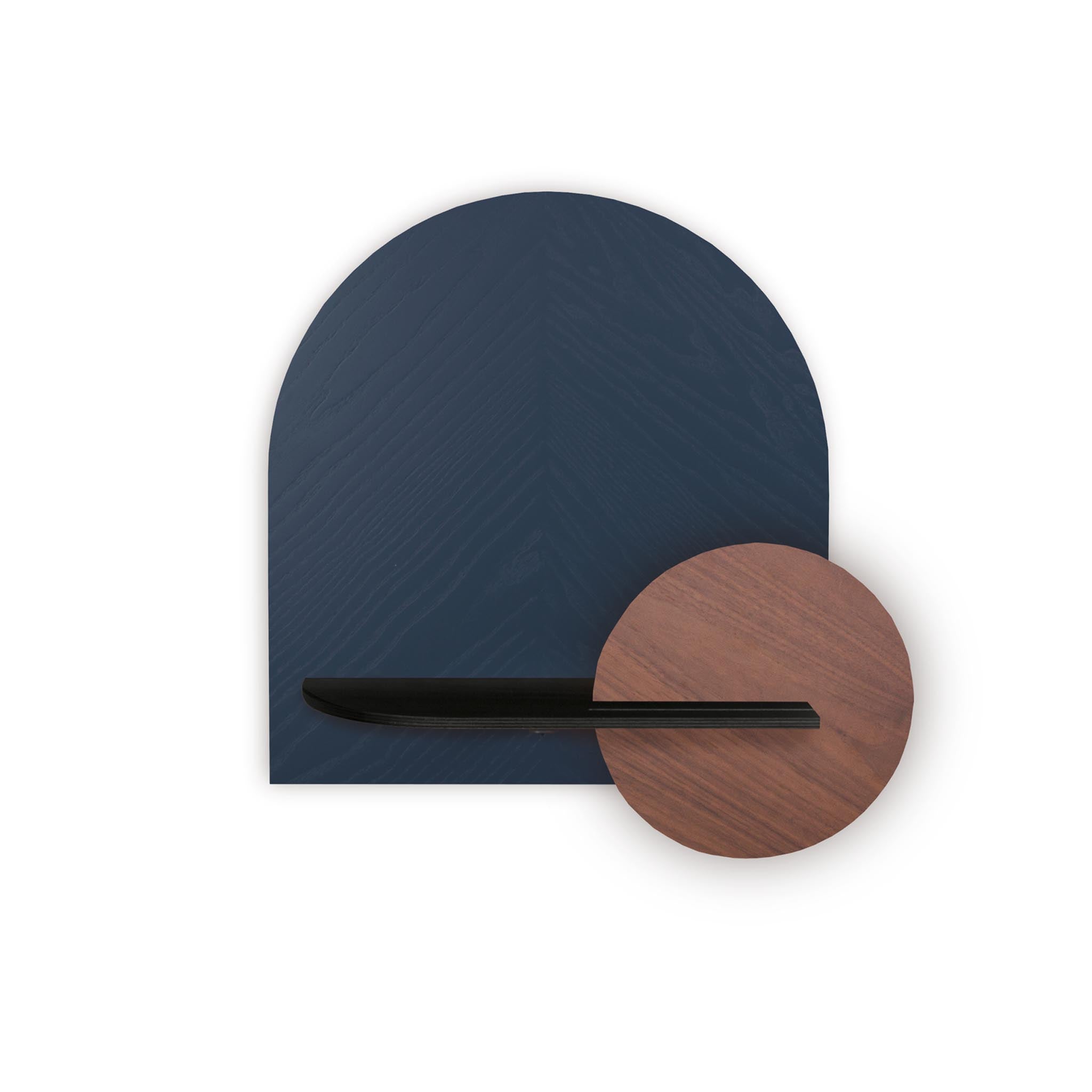 Étagère murale Alba DUO · Motif chevrons bleu