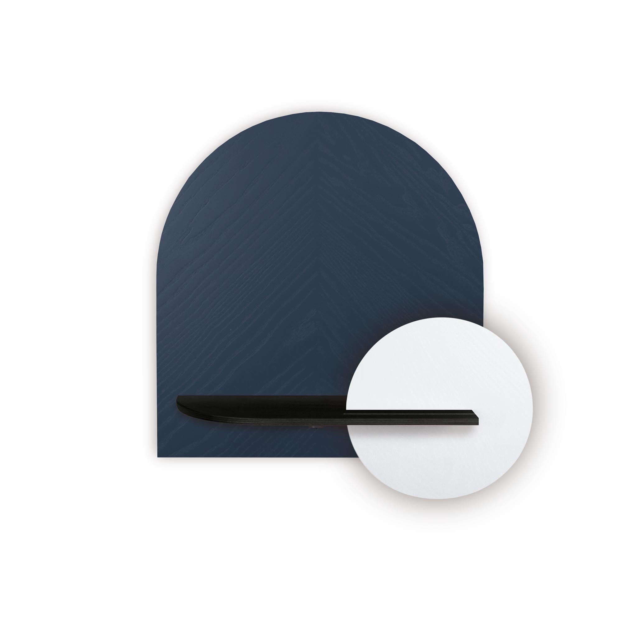 Étagère murale Alba DUO · Motif chevrons bleu