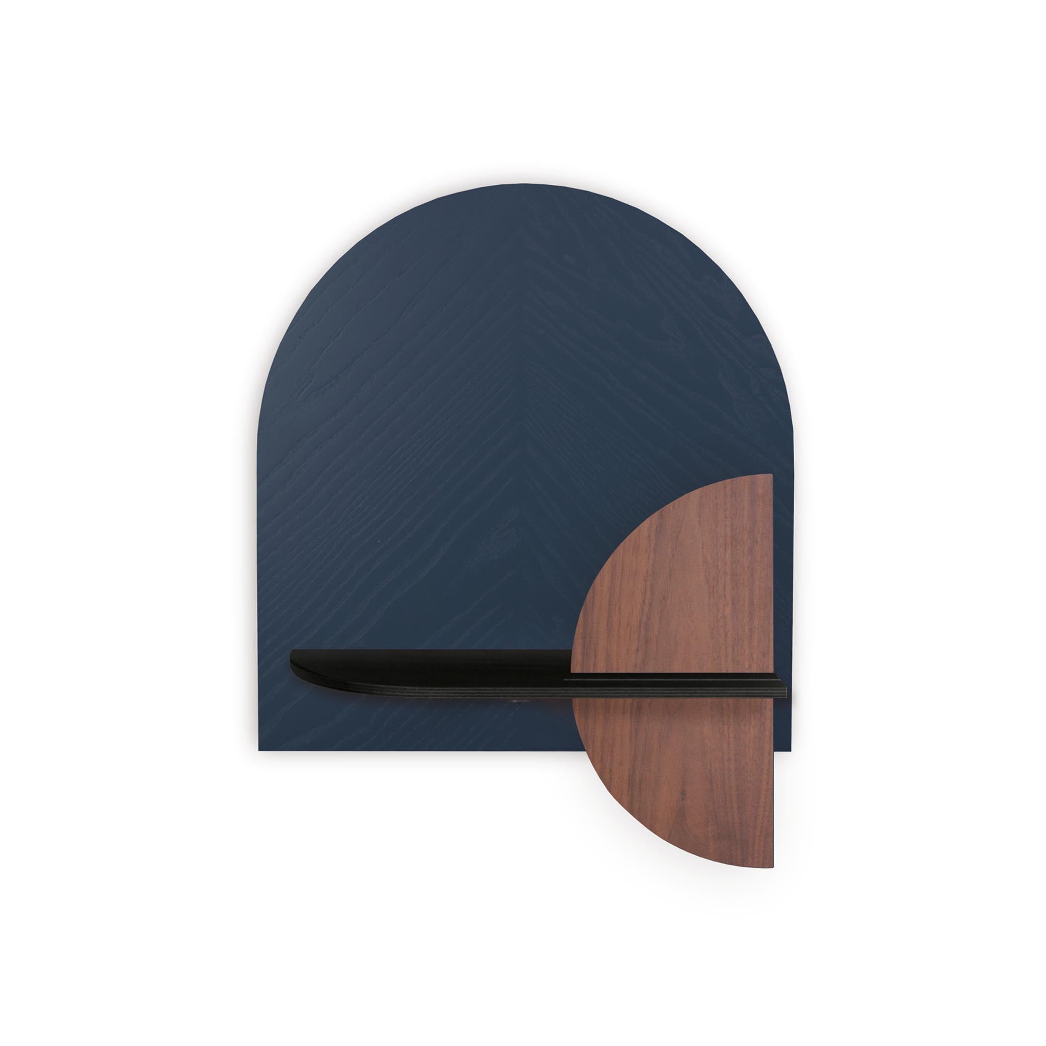 Étagère murale Alba DUO · Motif chevrons bleu