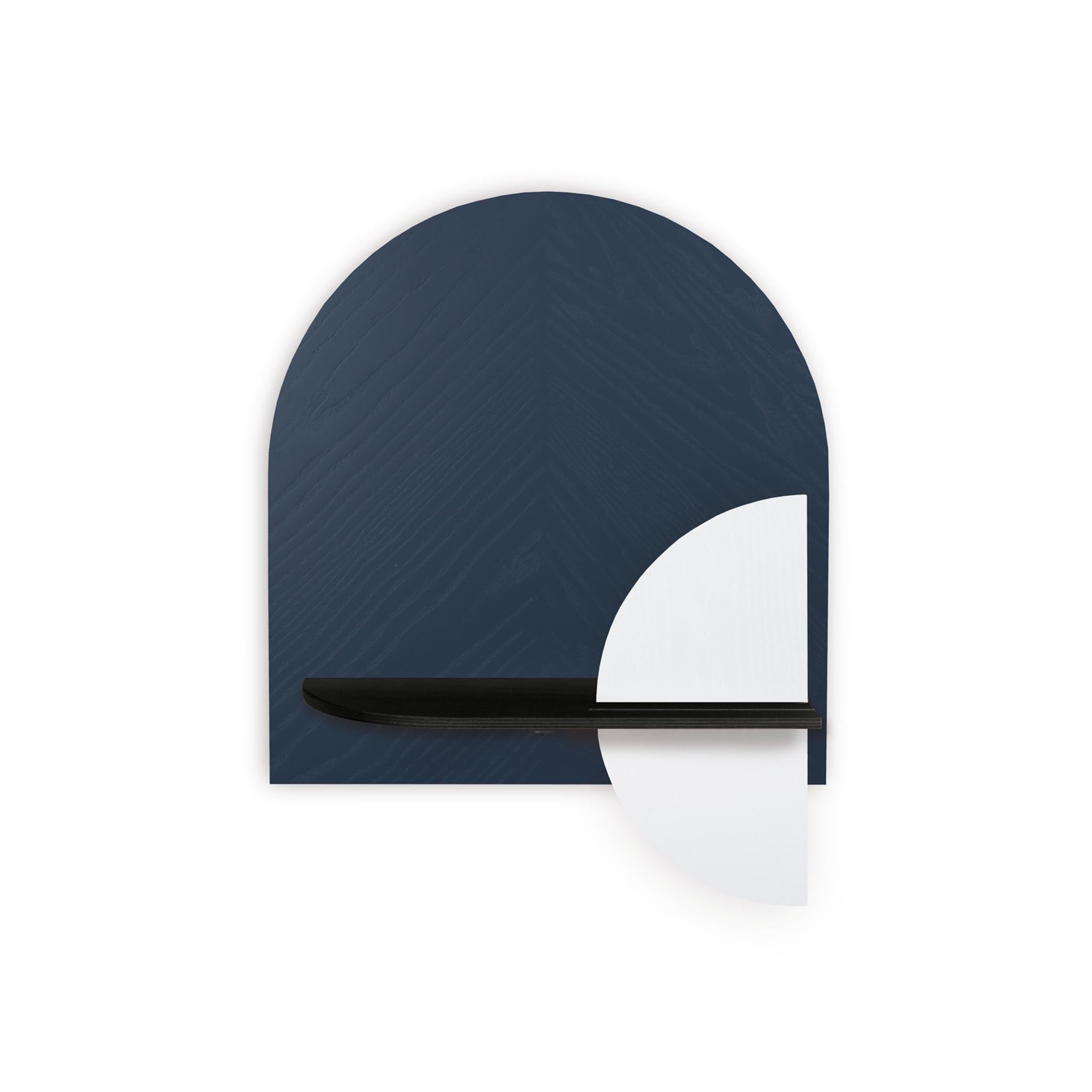 Étagère murale Alba DUO · Motif chevrons bleu