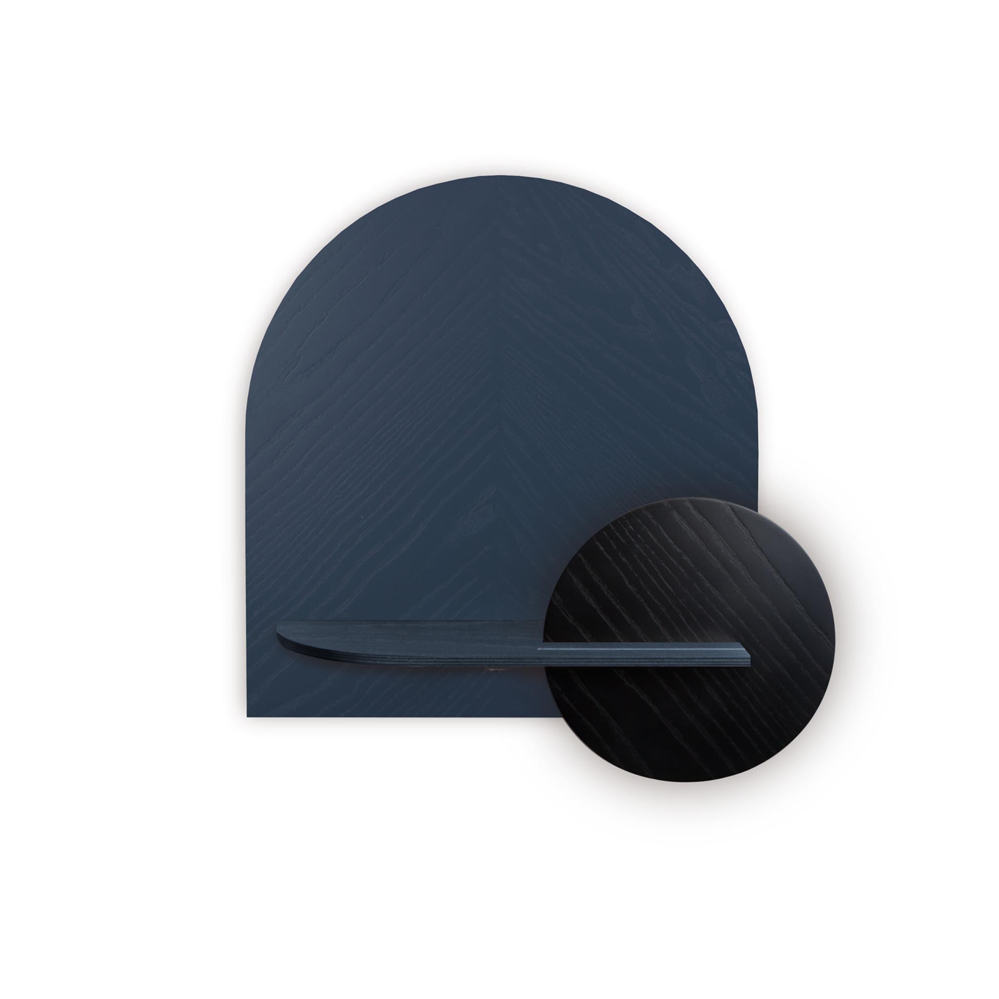 Étagère murale Alba DUO · Motif chevrons bleu