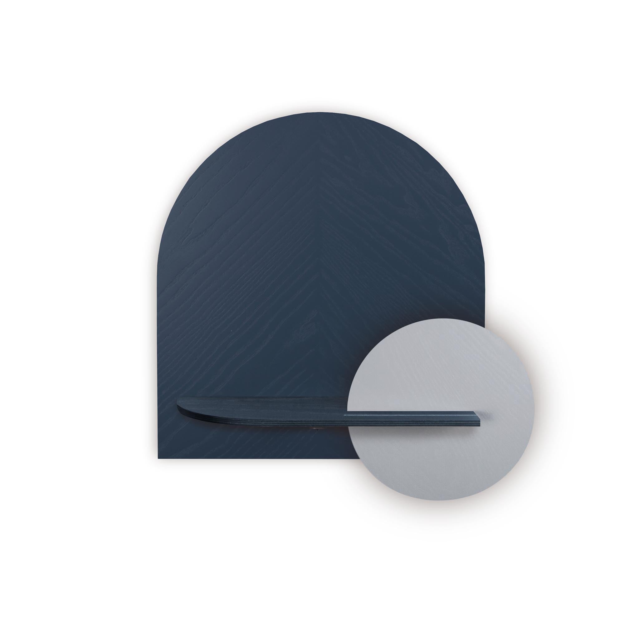 Étagère murale Alba DUO · Motif chevrons bleu