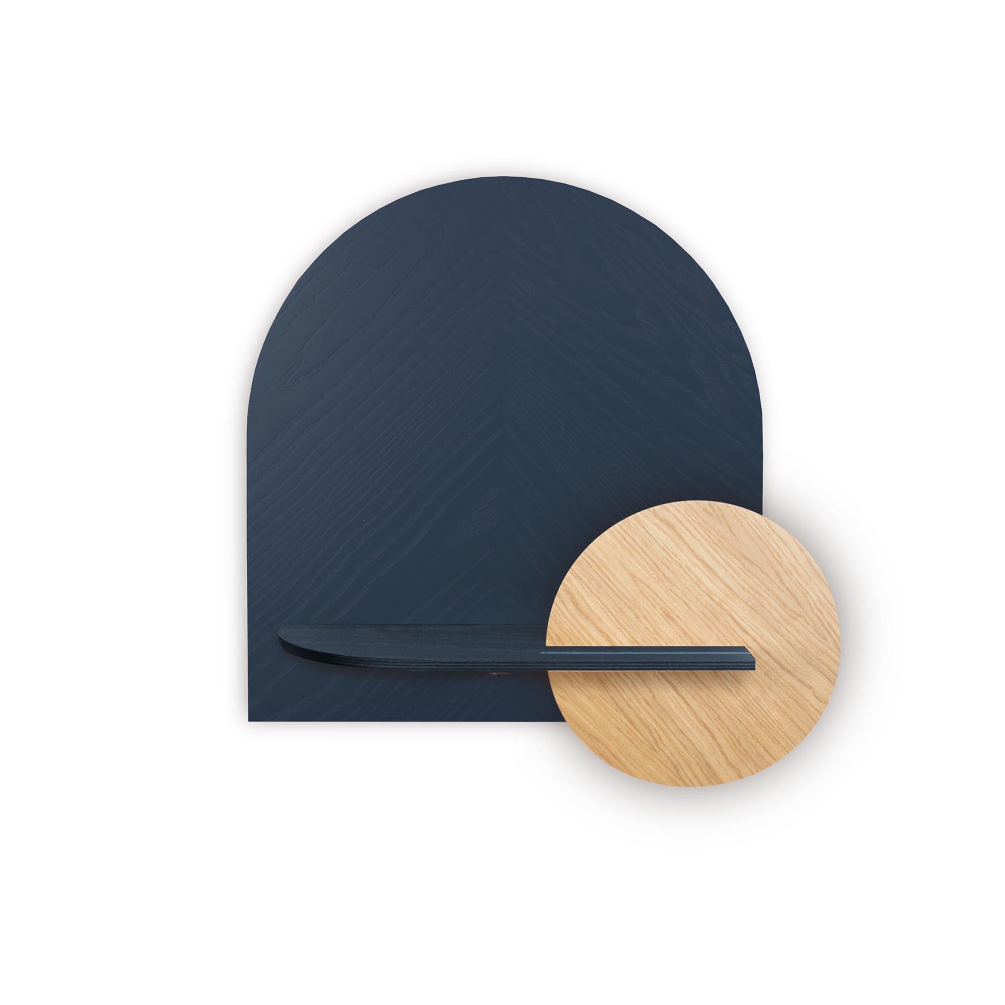 Étagère murale Alba DUO · Motif chevrons bleu