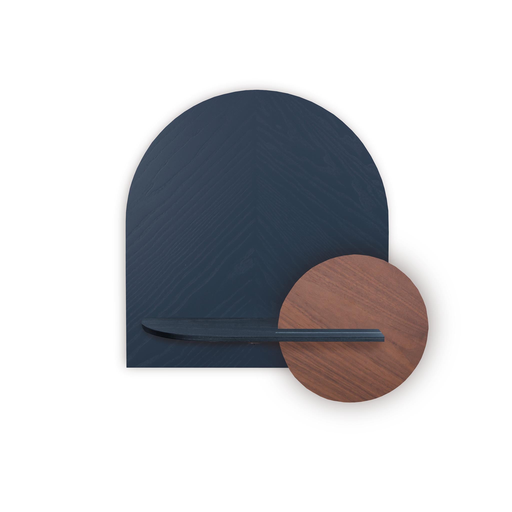 Étagère murale Alba DUO · Motif chevrons bleu