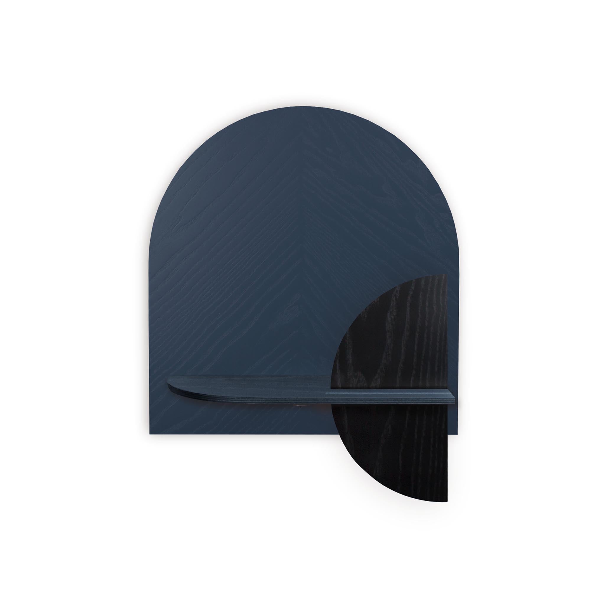 Étagère murale Alba DUO · Motif chevrons bleu