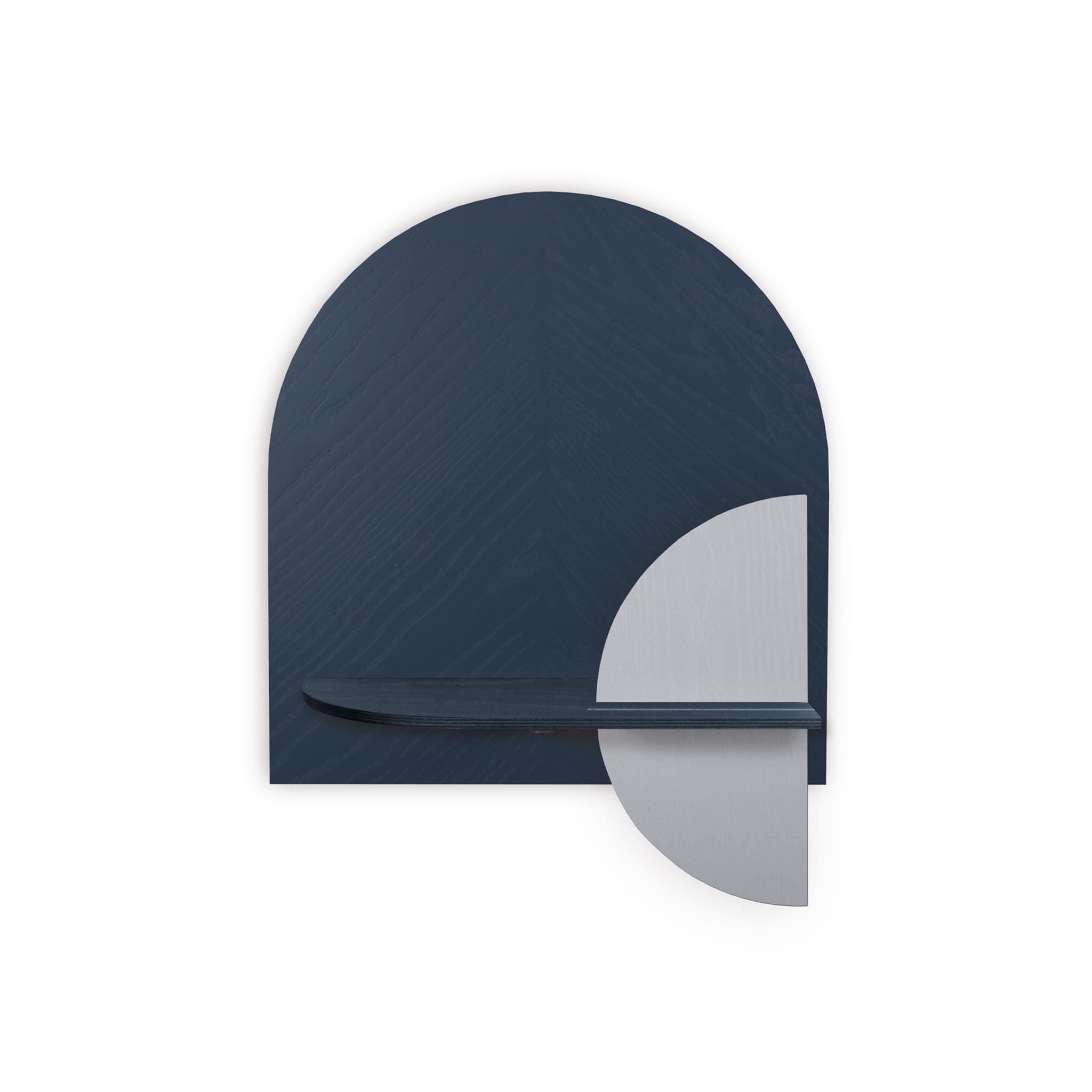 Étagère murale Alba DUO · Motif chevrons bleu