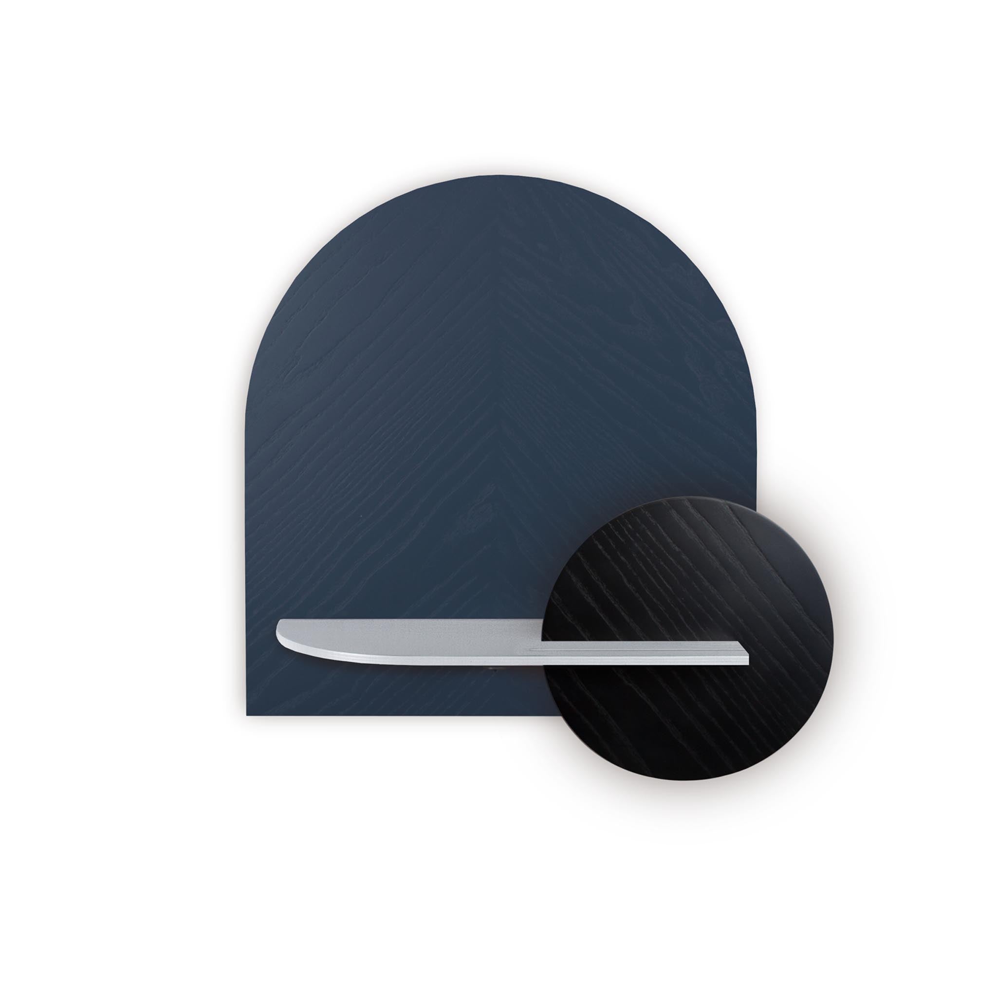 Étagère murale Alba DUO · Motif chevrons bleu