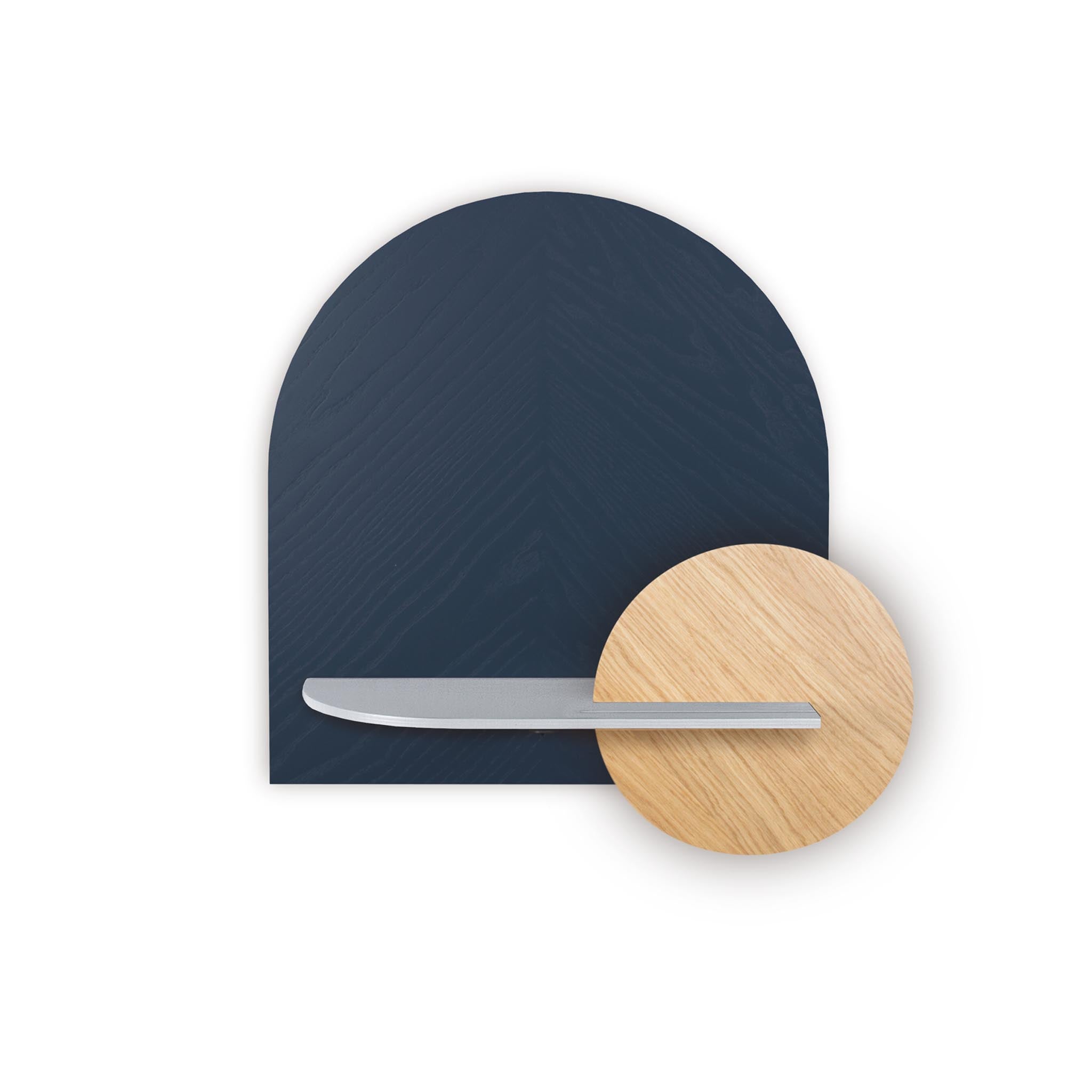 Étagère murale Alba DUO · Motif chevrons bleu