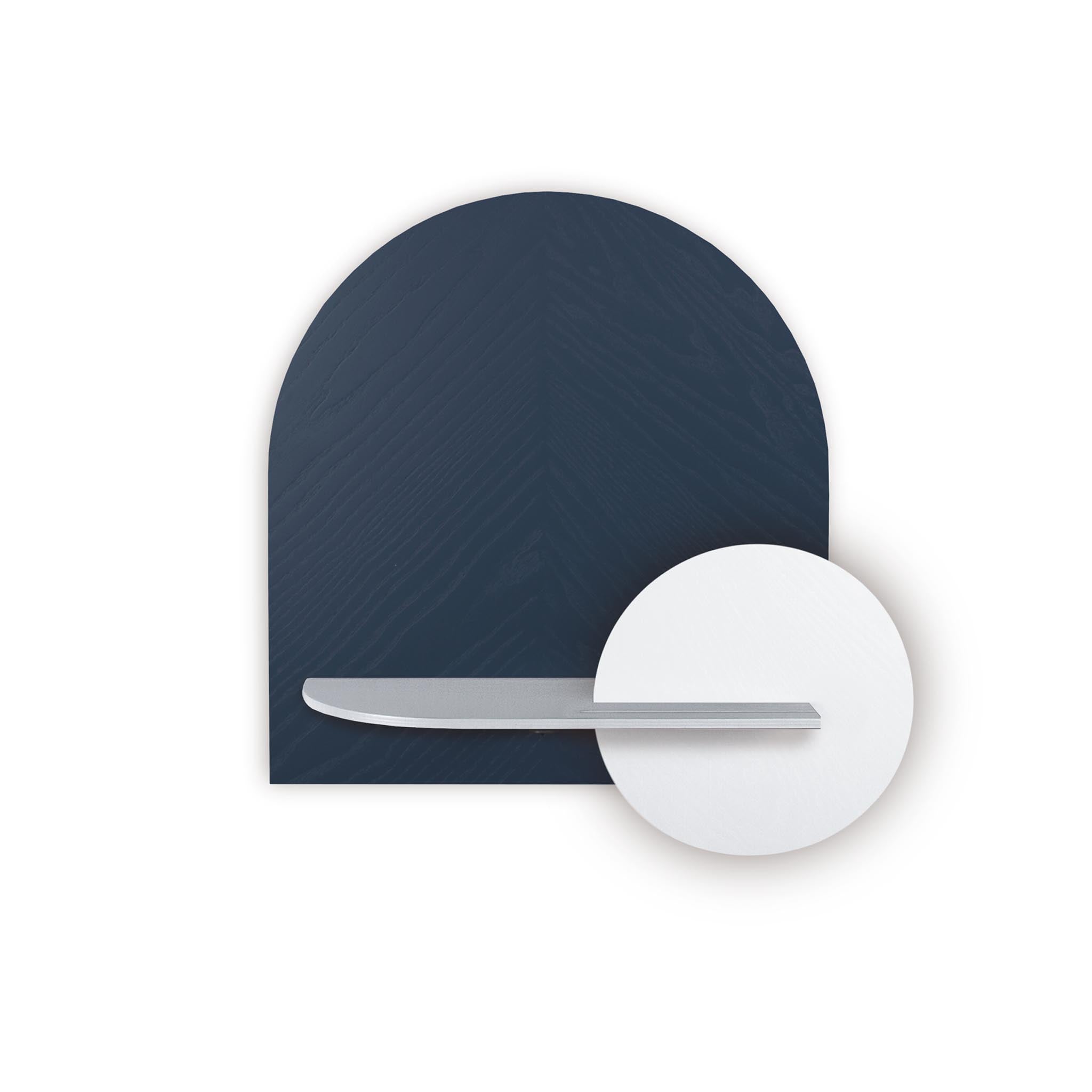 Étagère murale Alba DUO · Motif chevrons bleu