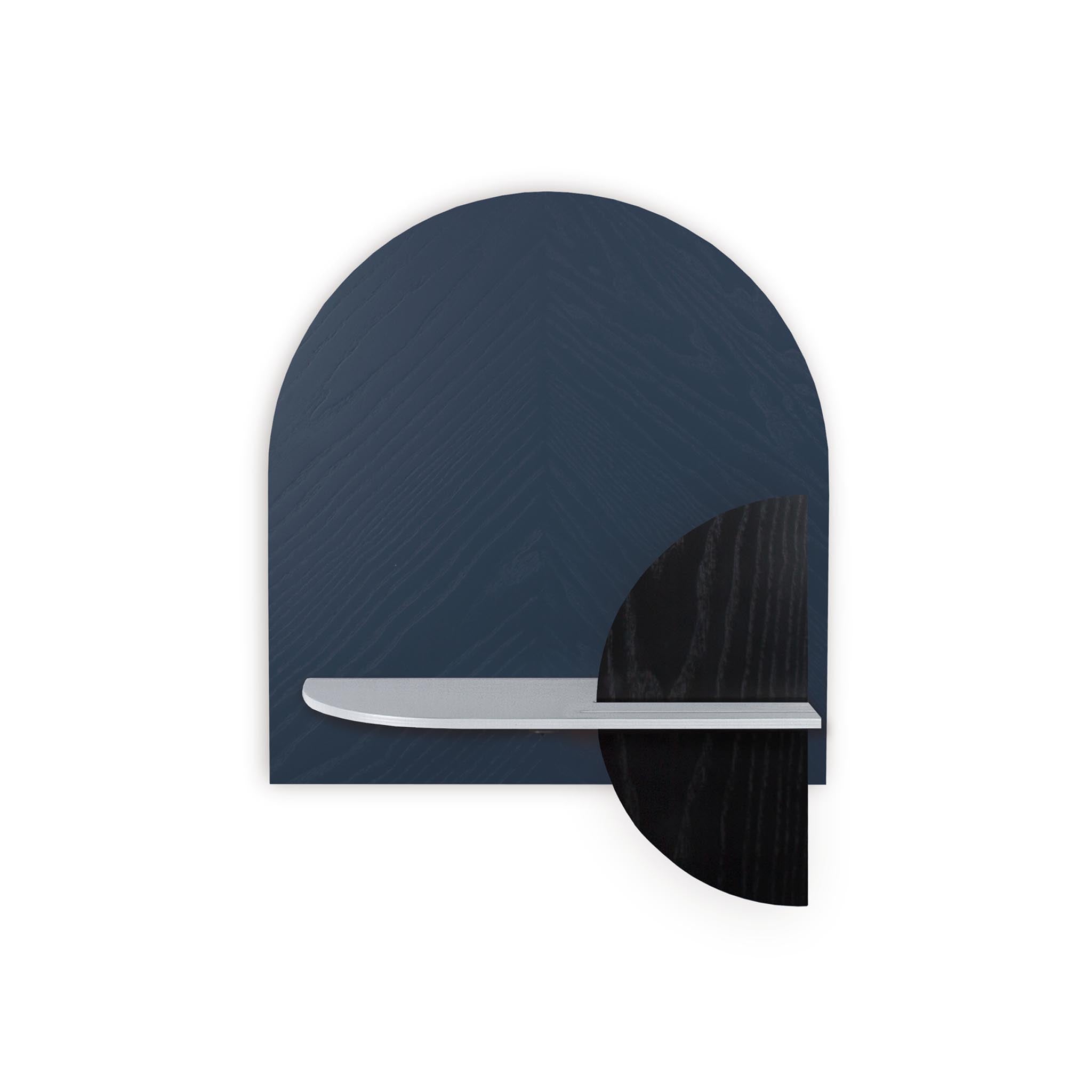 Étagère murale Alba DUO · Motif chevrons bleu