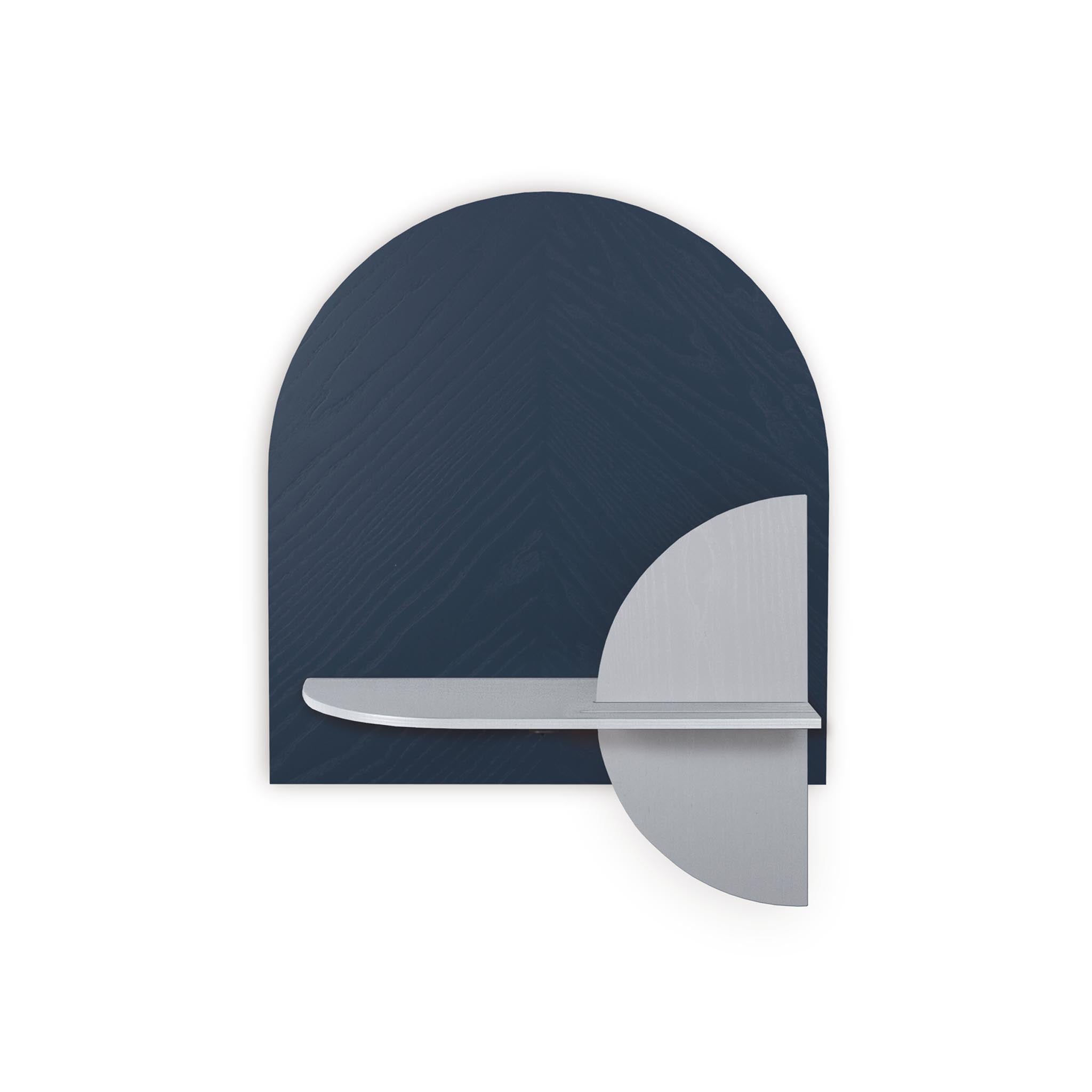 Étagère murale Alba DUO · Motif chevrons bleu