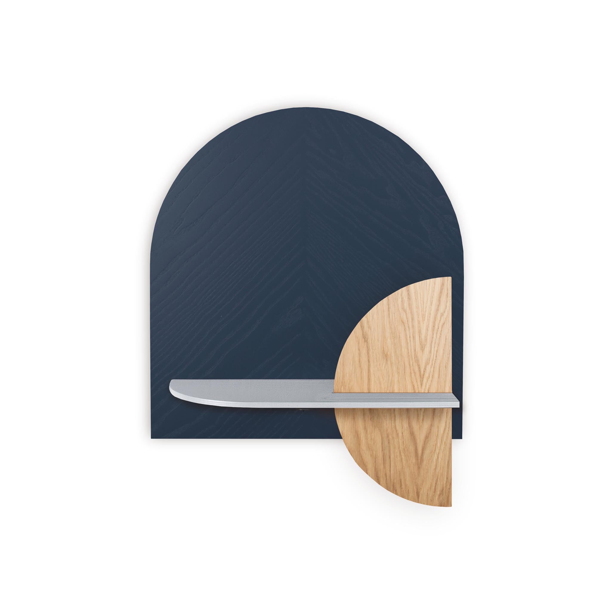 Étagère murale Alba DUO · Motif chevrons bleu