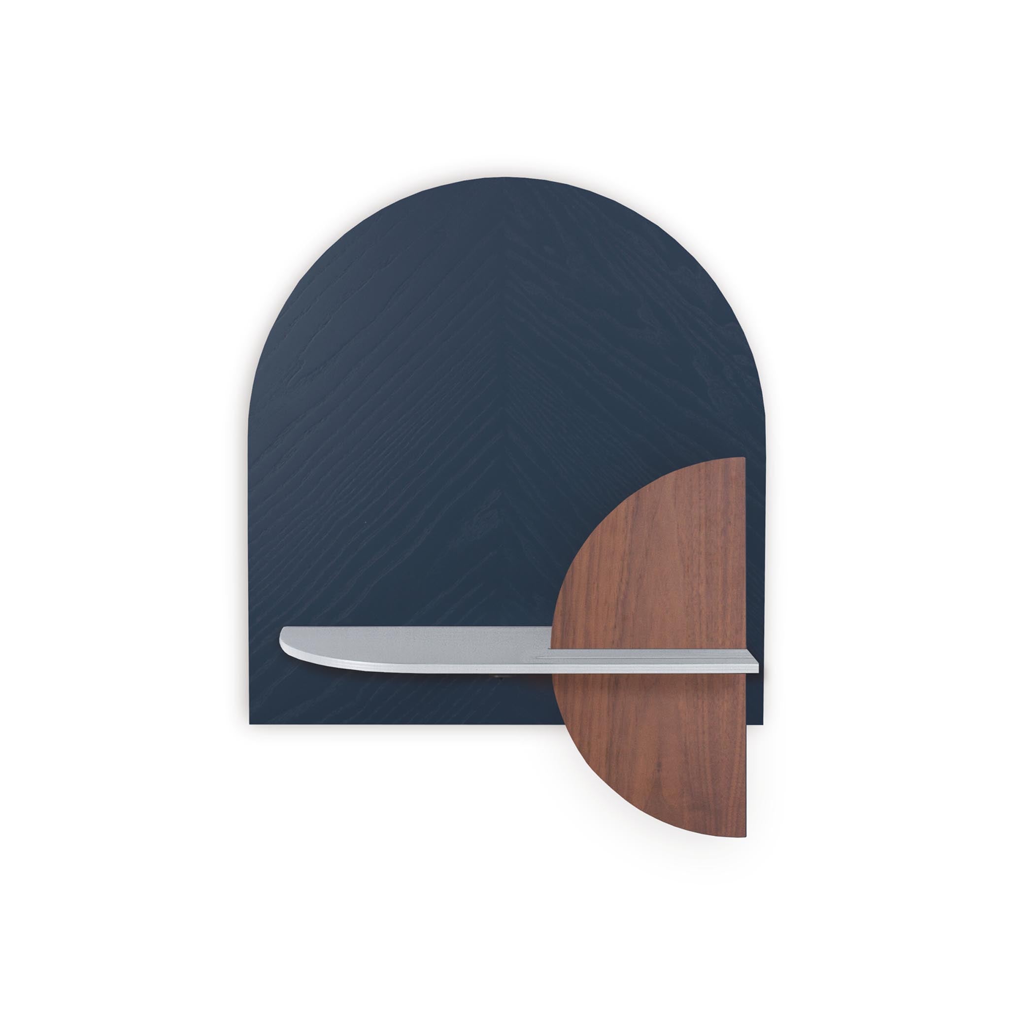 Étagère murale Alba DUO · Motif chevrons bleu