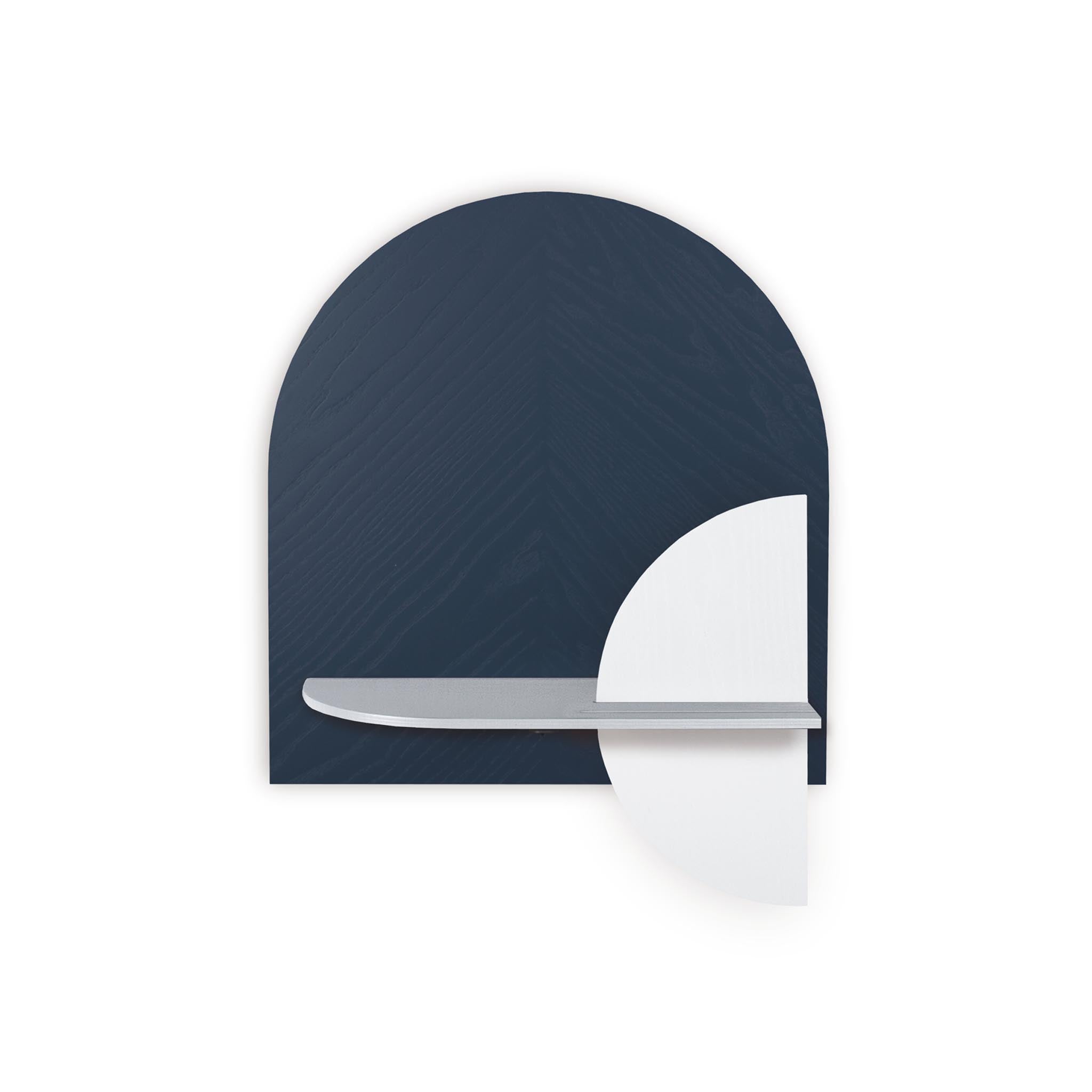 Étagère murale Alba DUO · Motif chevrons bleu