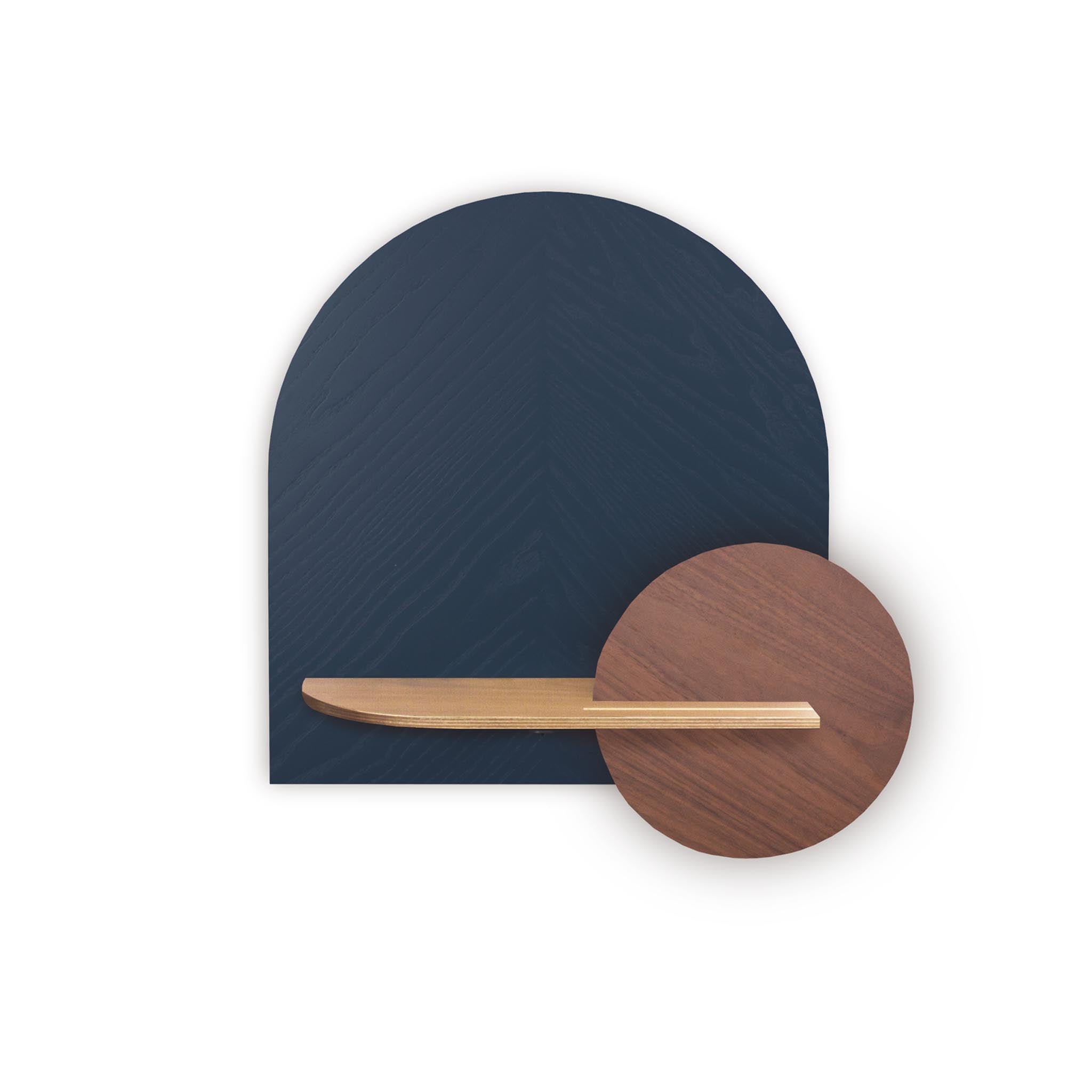 Étagère murale Alba DUO · Motif chevrons bleu