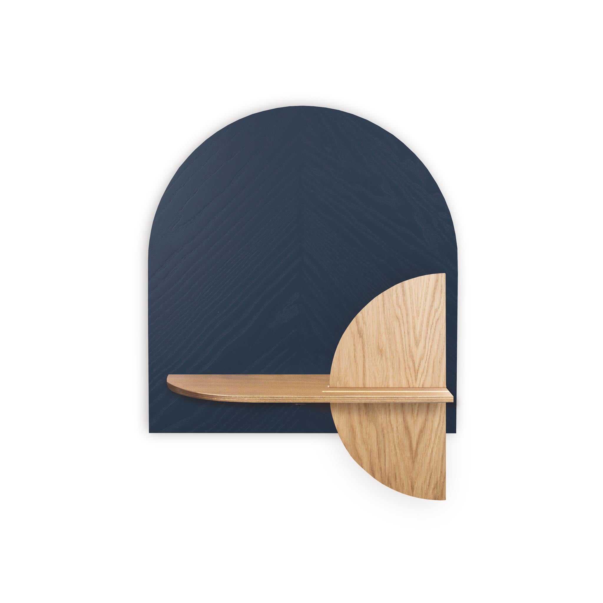 Étagère murale Alba DUO · Motif chevrons bleu