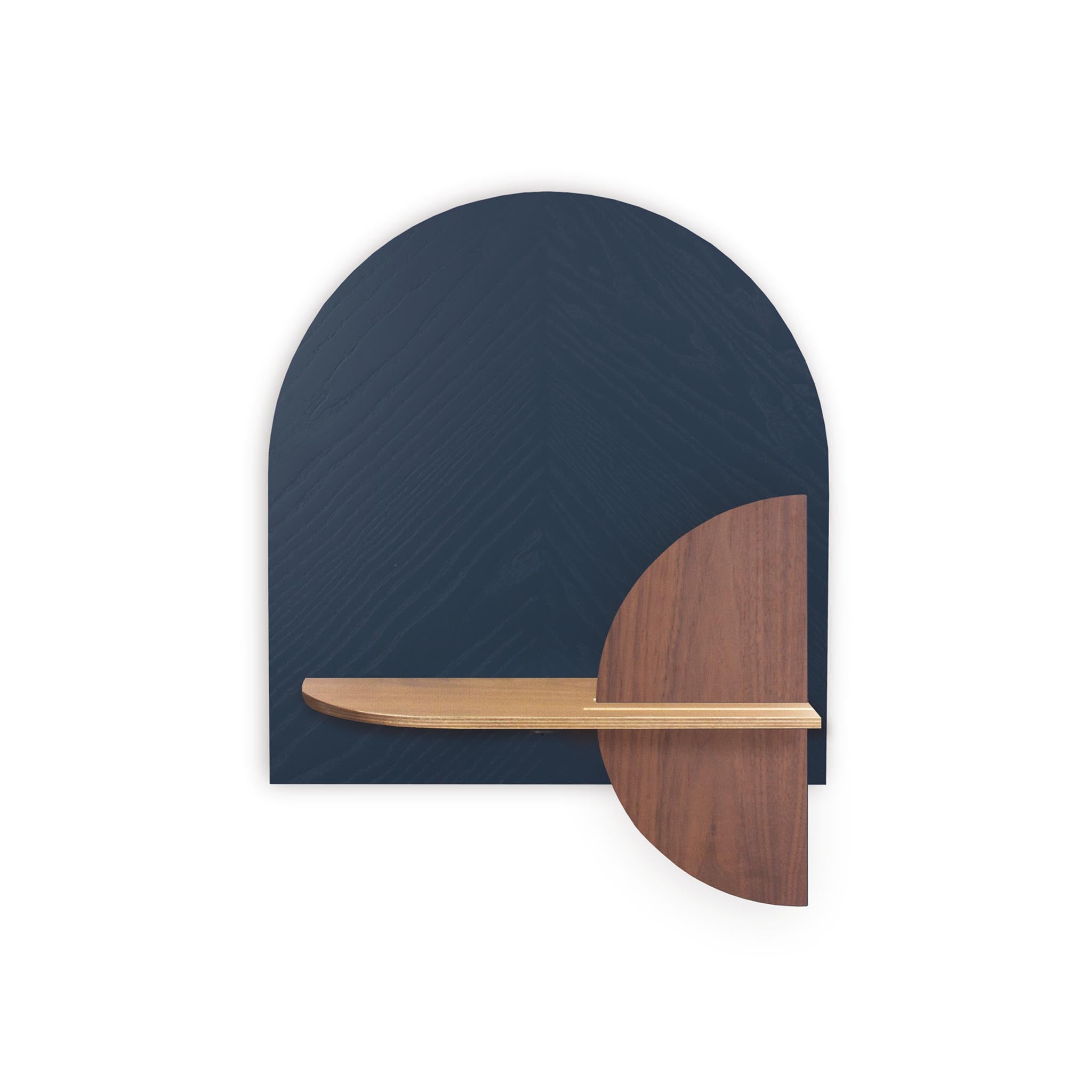 Étagère murale Alba DUO · Motif chevrons bleu