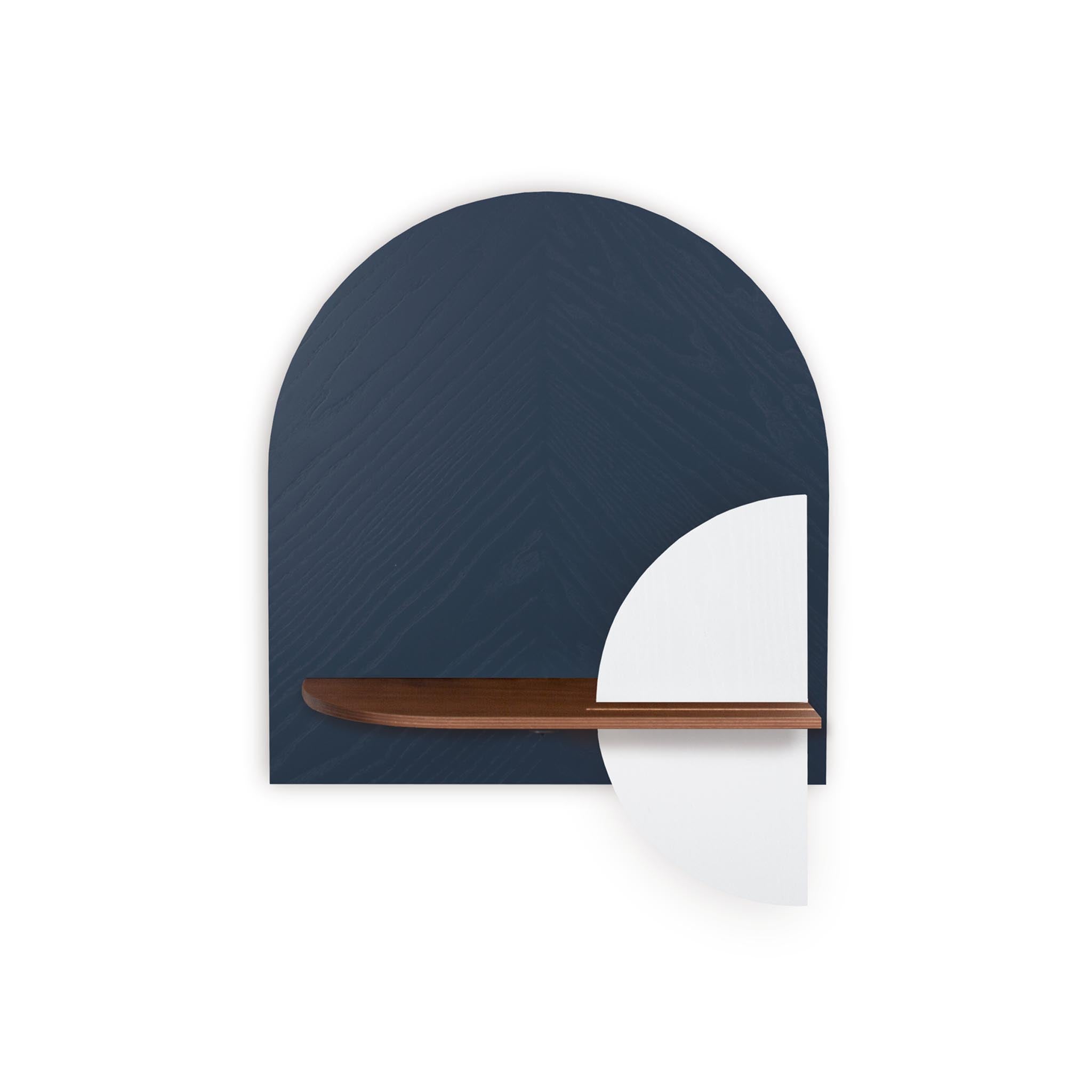 Étagère murale Alba DUO · Motif chevrons bleu