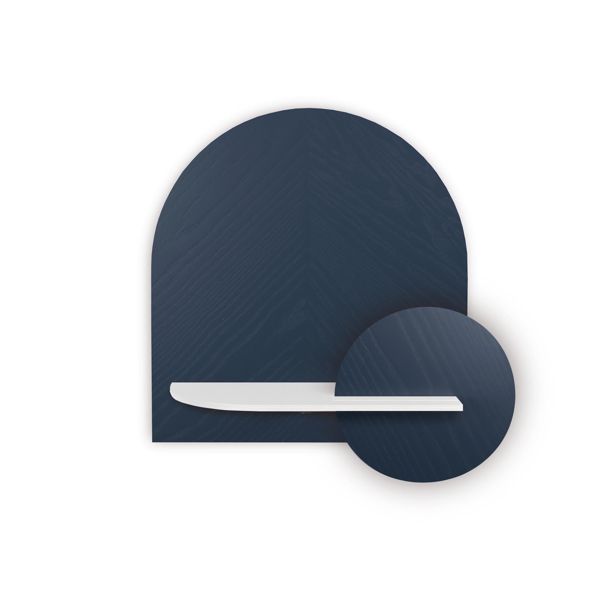 Étagère murale Alba DUO · Motif chevrons bleu