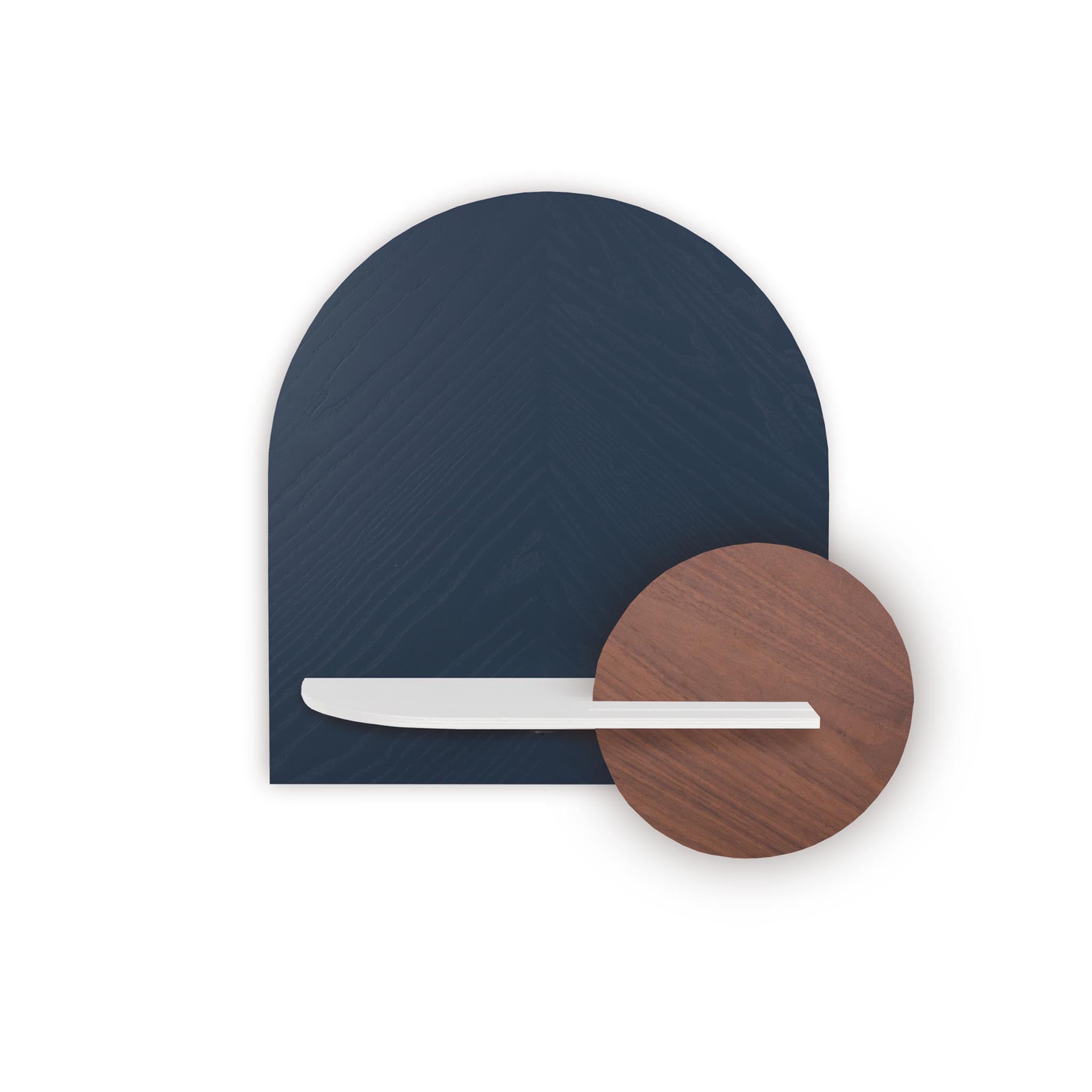 Étagère murale Alba DUO · Motif chevrons bleu