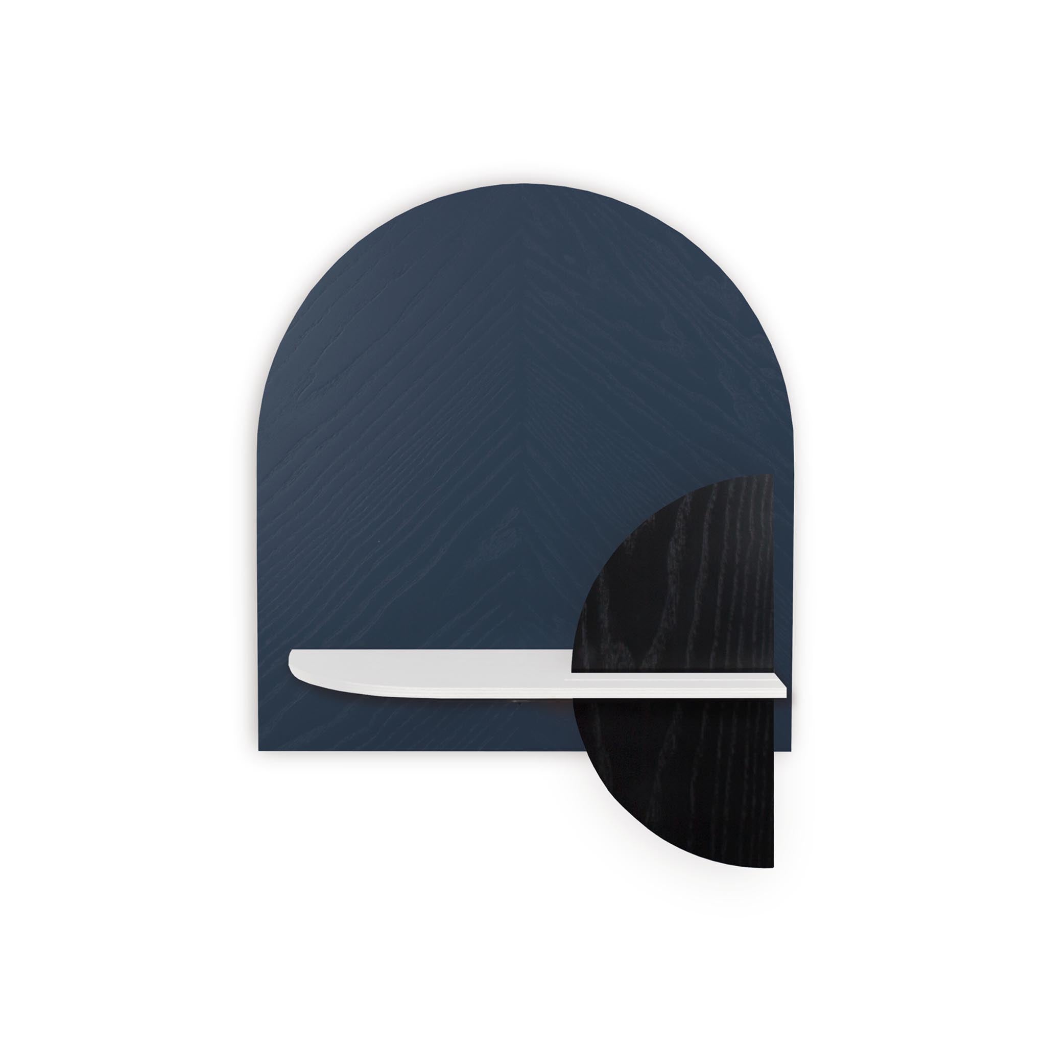 Étagère murale Alba DUO · Motif chevrons bleu