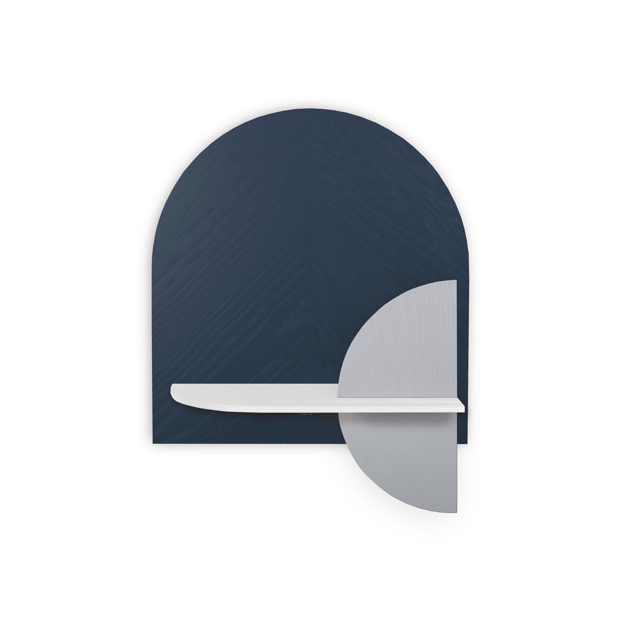 Étagère murale Alba DUO · Motif chevrons bleu