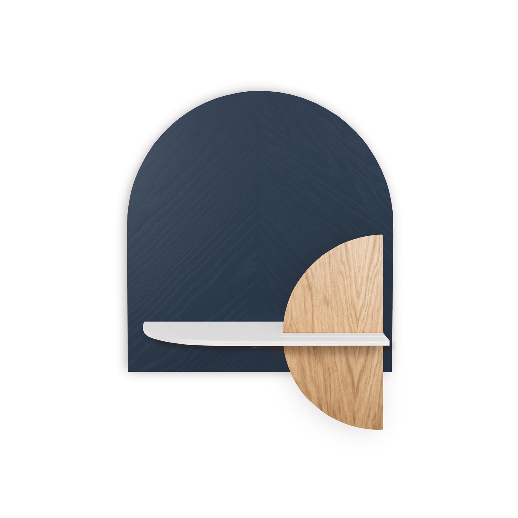 Étagère murale Alba DUO · Motif chevrons bleu