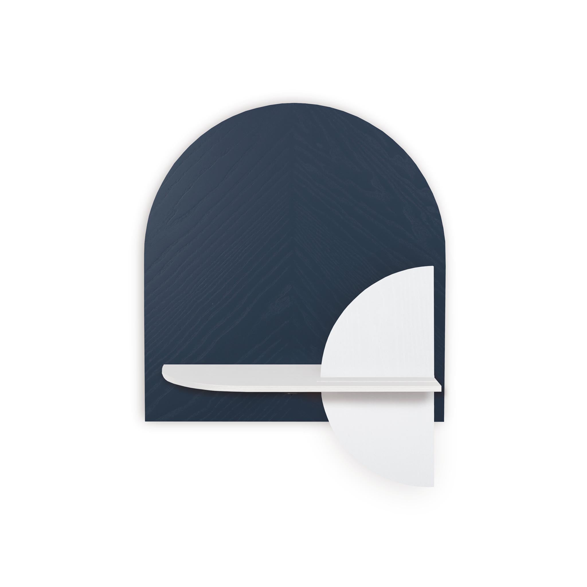 Étagère murale Alba DUO · Motif chevrons bleu