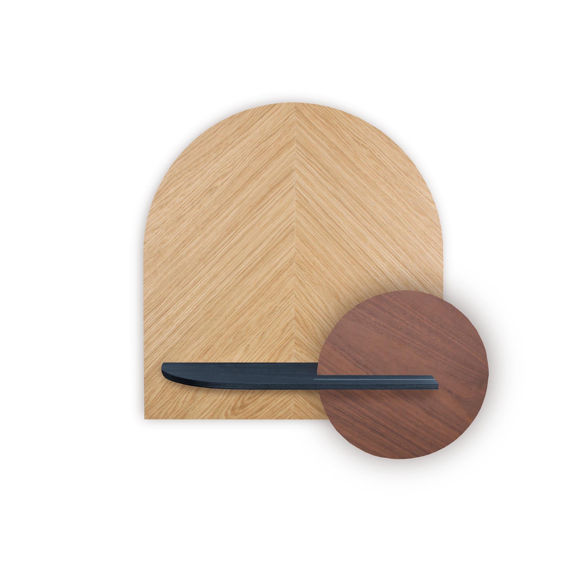 Étagère murale Alba DUO · Chêne en chevrons