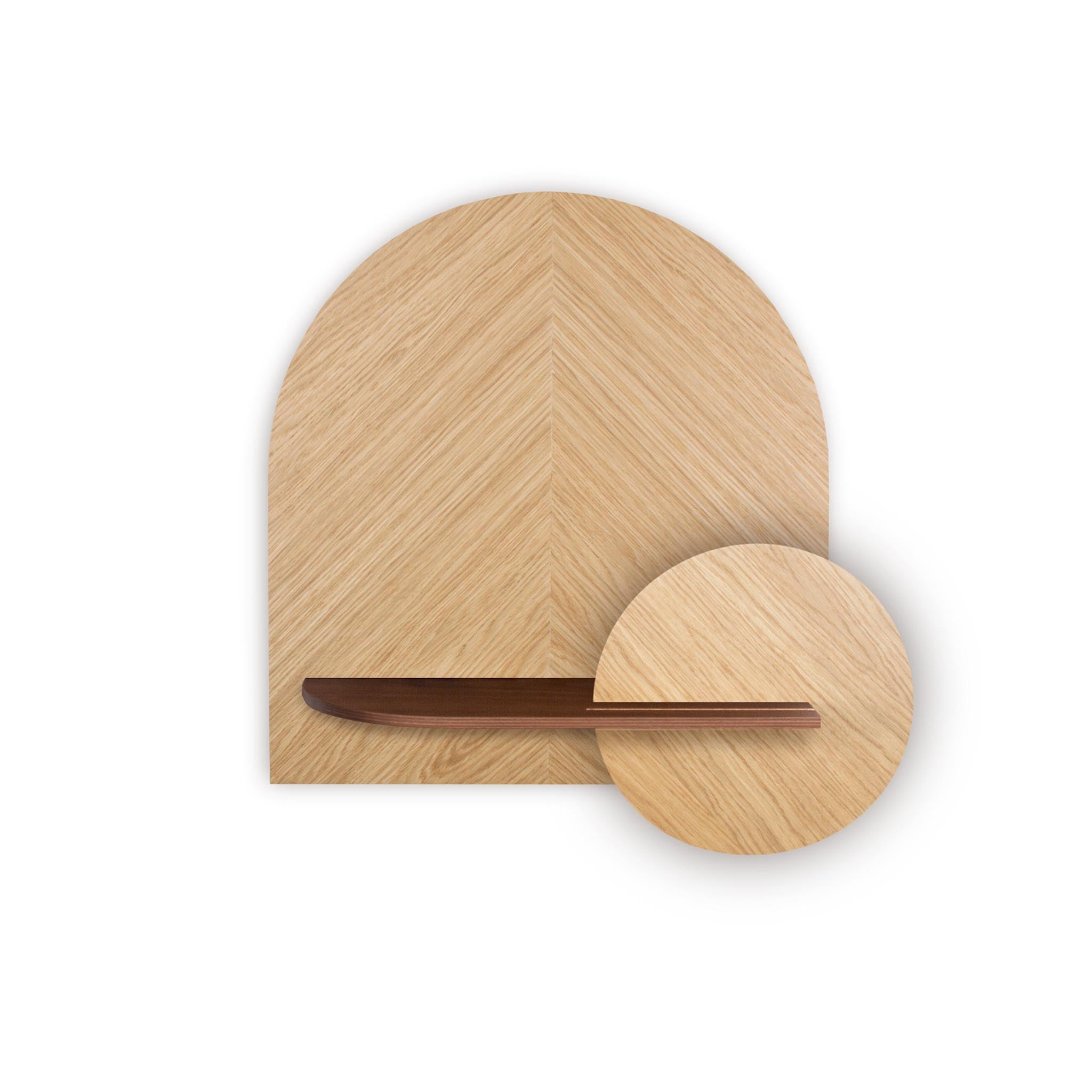 Étagère murale Alba DUO · Chêne en chevrons